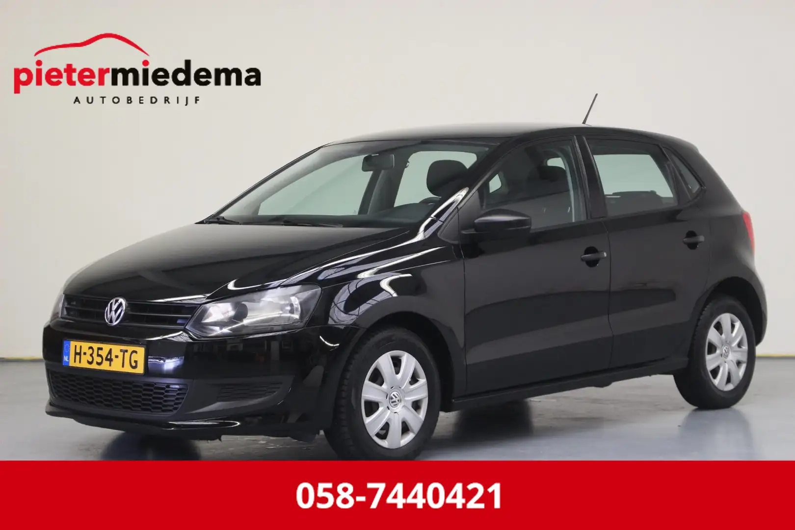 Volkswagen Polo 1.2 Easyline / Airco Zwart - 1