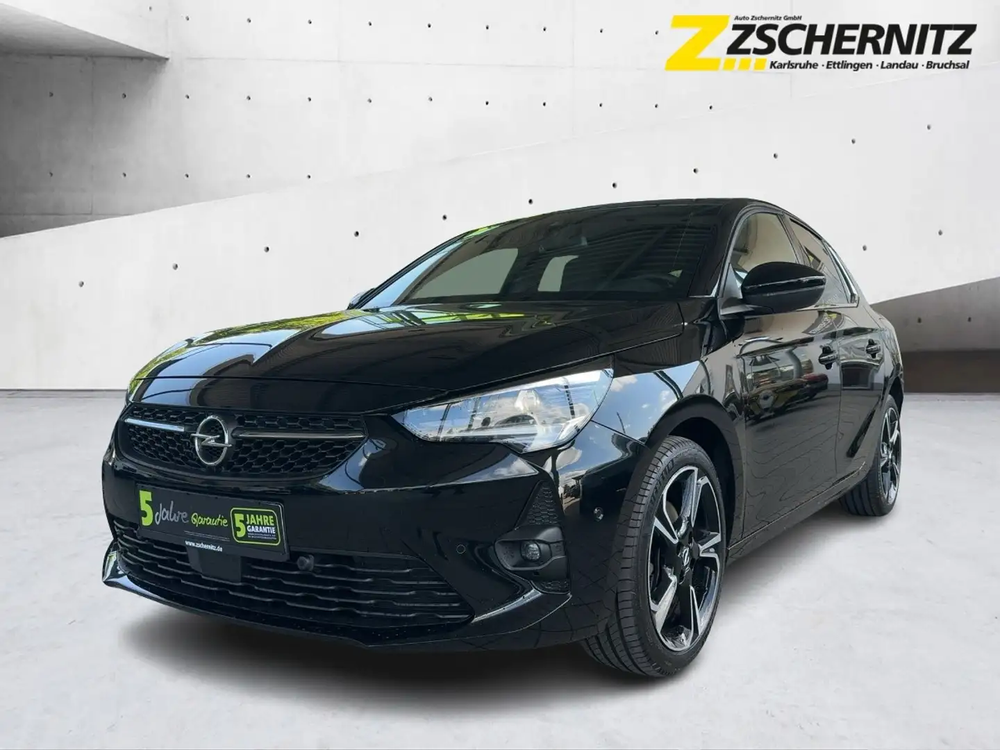 Opel Corsa F 1.2 Turbo GS Alcantara+LED+Navi+SHZ+Kam. Schwarz - 1