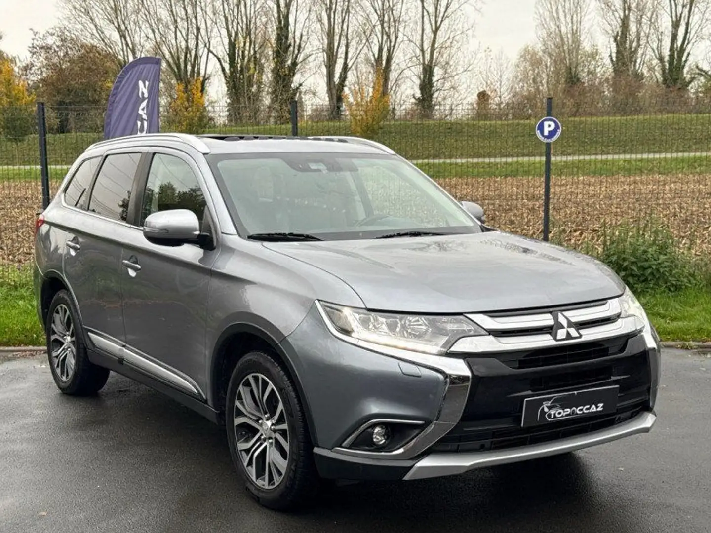 Mitsubishi Outlander 2.2 DI-D 150CH INTENSE NAVI 4WD BVA 7 PLACES * 2018 Gris - 2