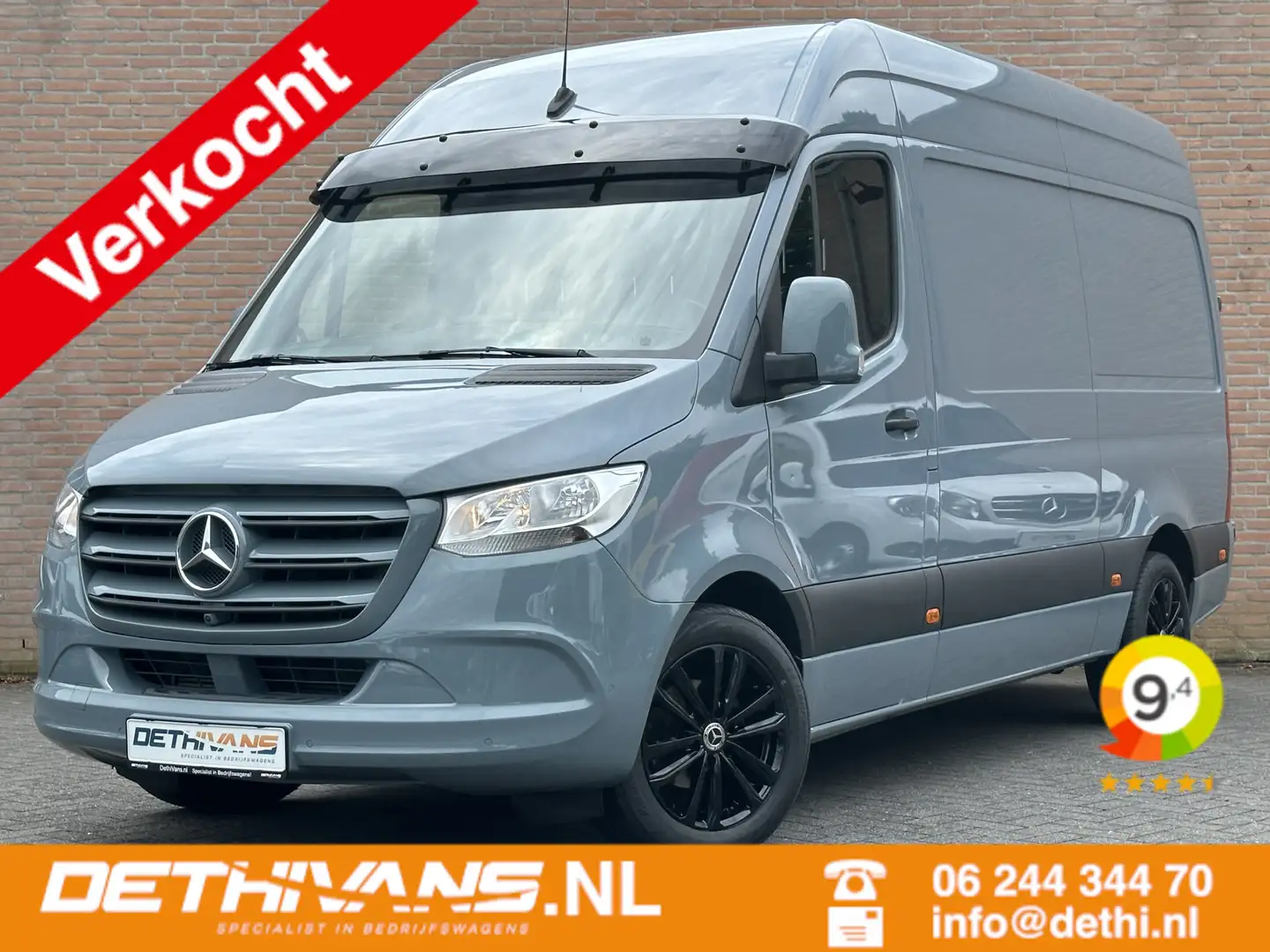 Mercedes-Benz Sprinter 316CDI 164PK L2H2 7G-Tronic / M-BUX / Lederen Bekl Gris - 1