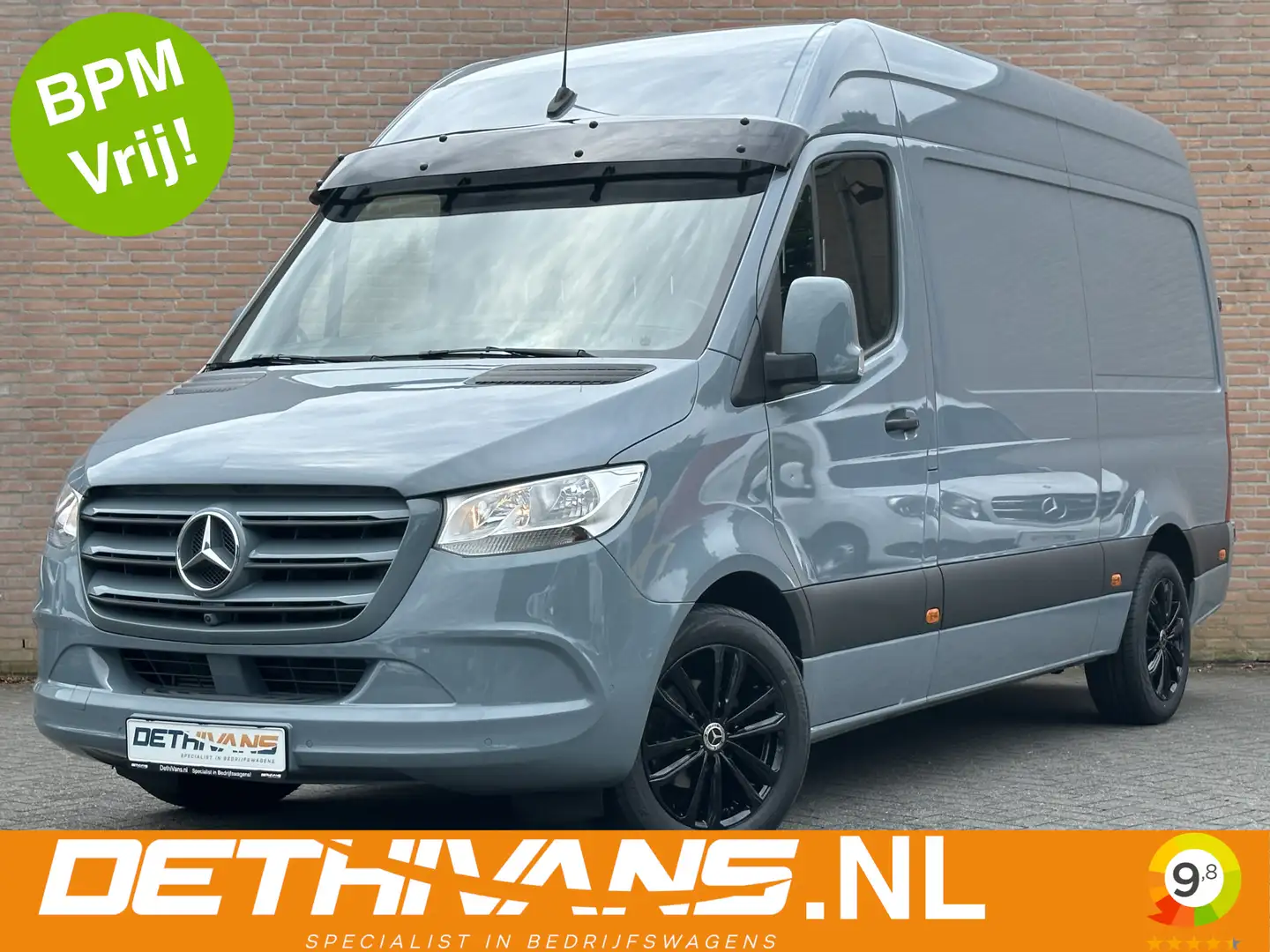 Mercedes-Benz Sprinter 316CDI 164PK L2H2 7G-Tronic / M-BUX / Lederen Bekl Grijs - 1