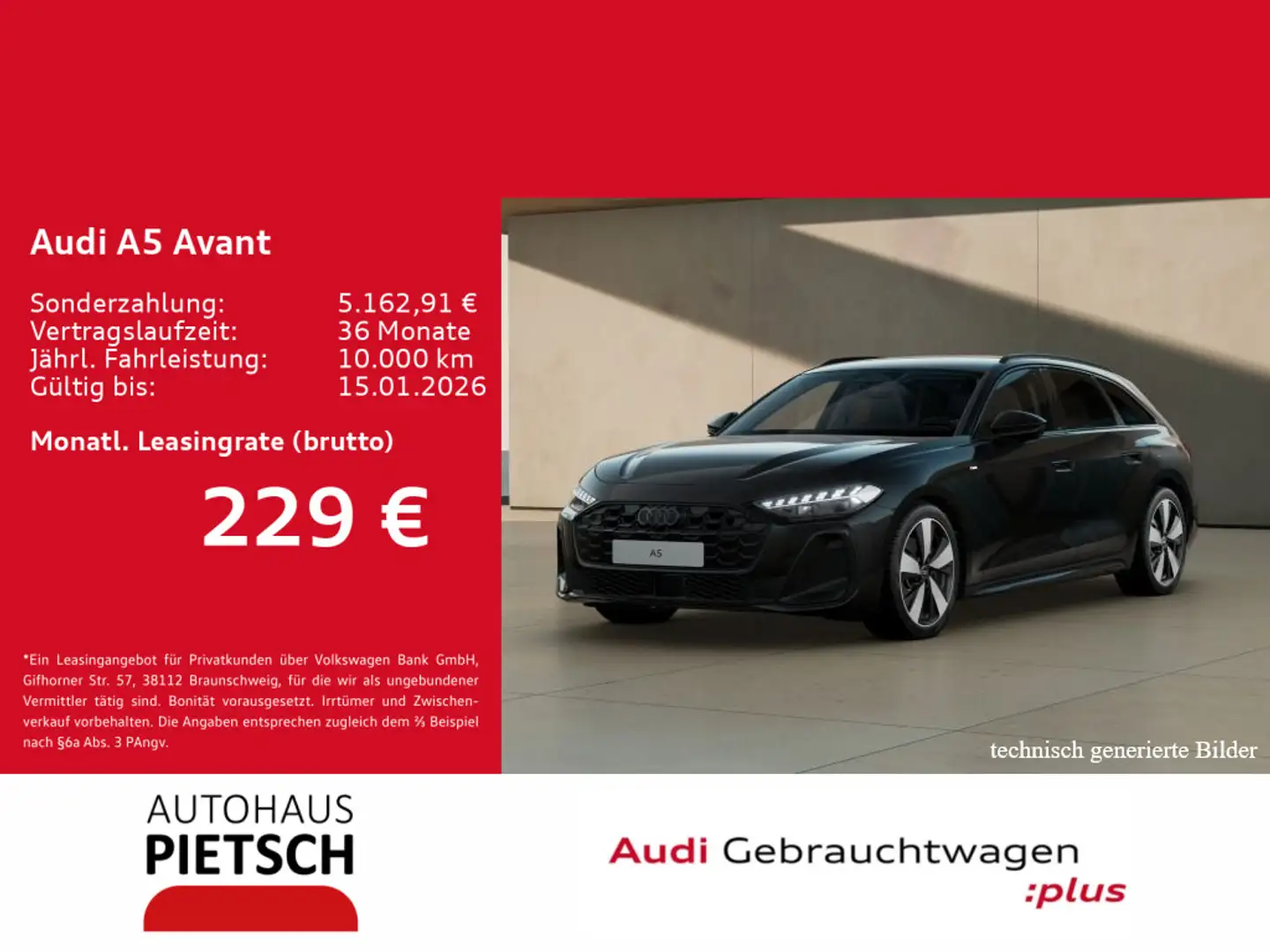 Audi A5 TFSI S-Line S-tronic Schwarz - 1