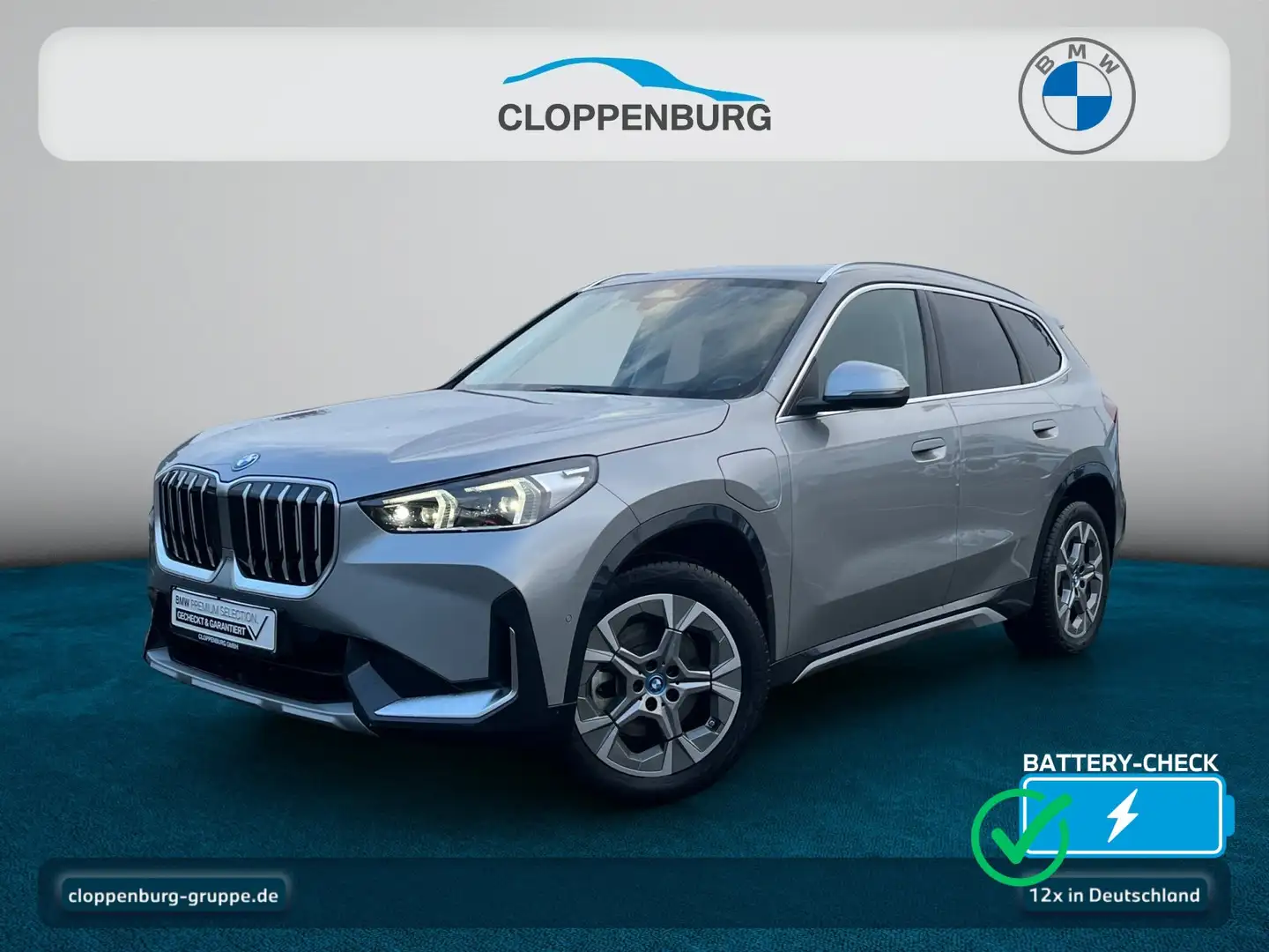 BMW X1 xDrive25e xLine StKlima+ACC+E.Sitze Memo.+SHZ Silber - 1