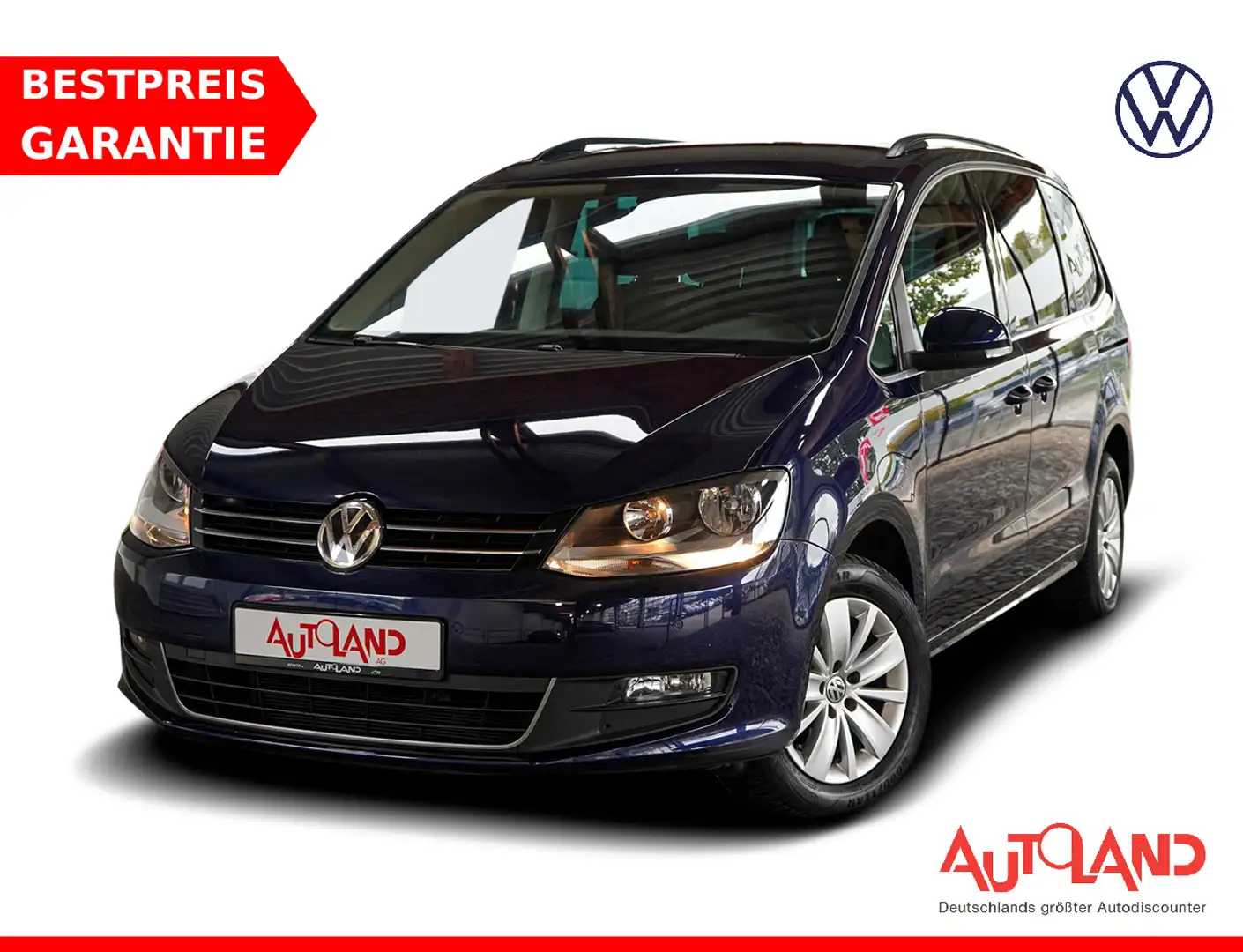 Volkswagen Sharan 1.4 TSI DSG 7-Sitzer Sitzheizung Navi PDC Bleu - 1