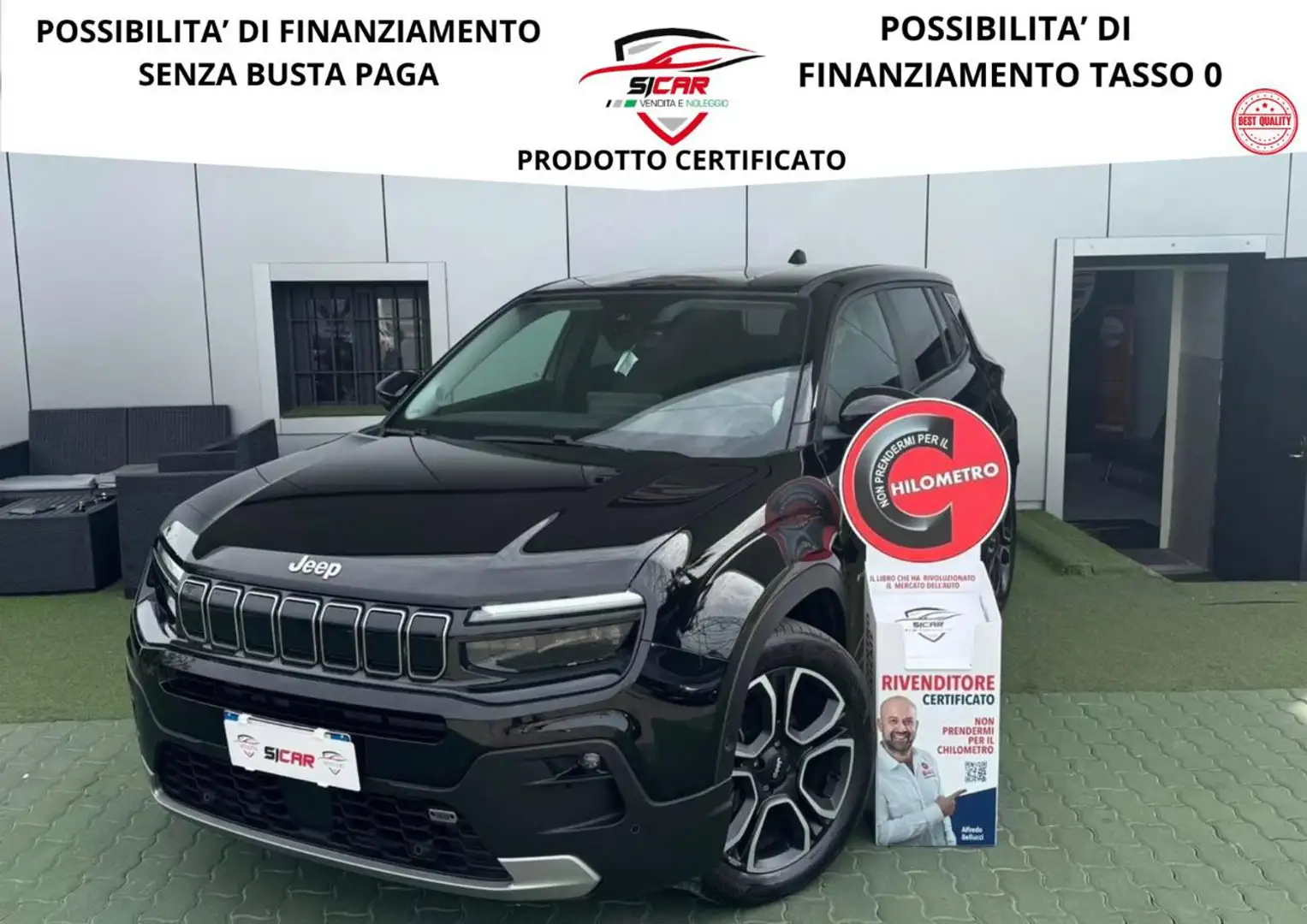 Jeep Avenger 1.2 Turbo 100 CV Summit Noir - 1