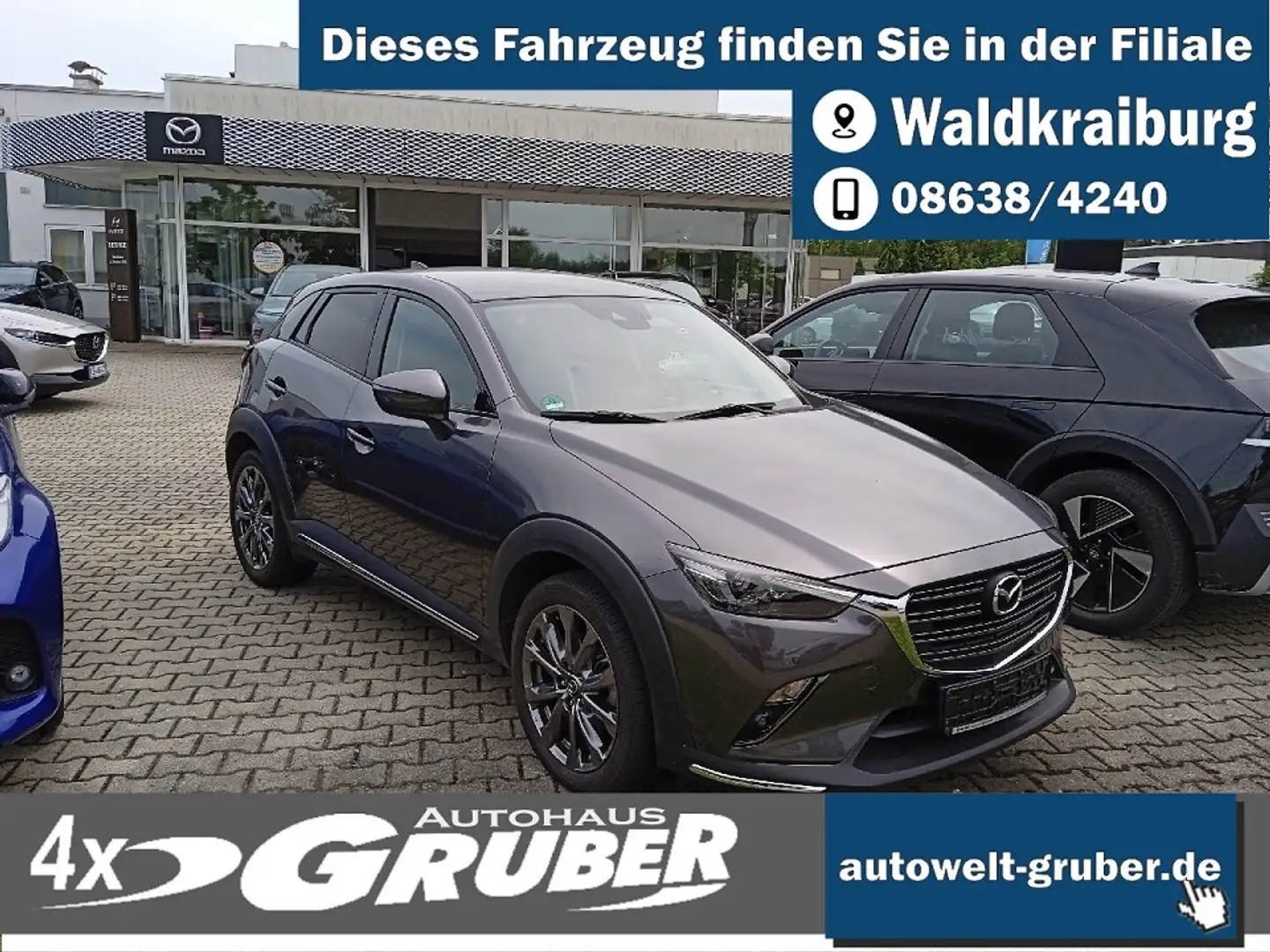 Mazda CX-3 Edition 100+Navi+Leder+Memory+Klima+LED Gris - 1