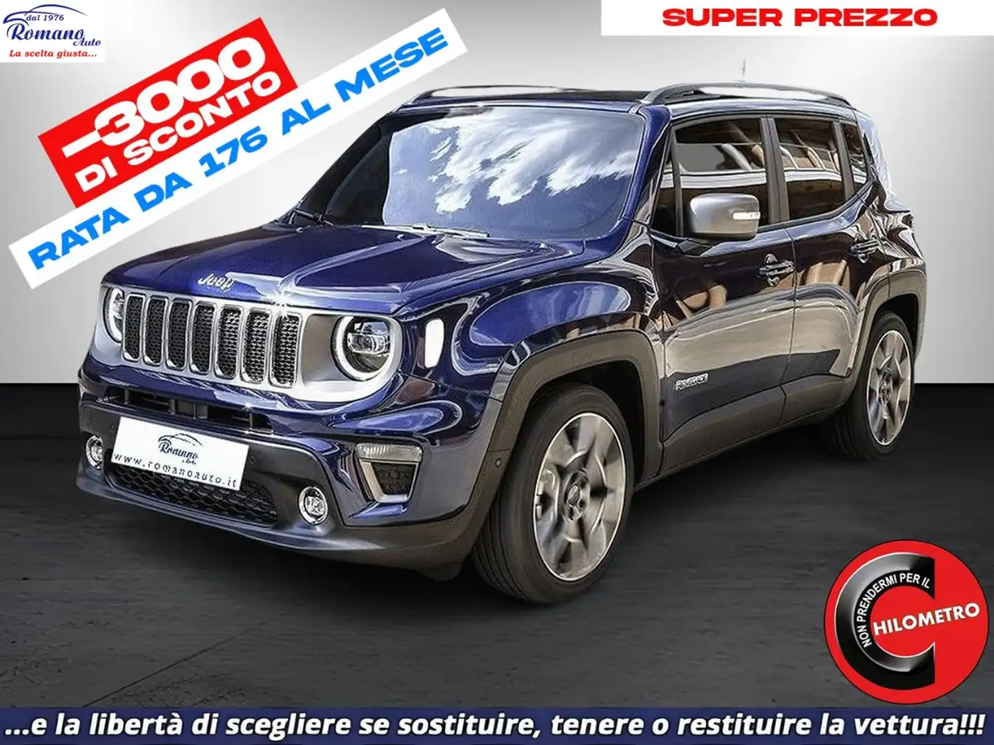 Jeep Renegade 1.6 mjt Limited 2wd 130cv Blauw - 1