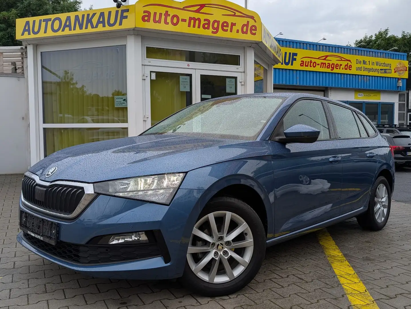 Skoda Scala *1Hd*Erdgas*CNG*ACC*LED*CarPlay*TOP*Garanti Blau - 1