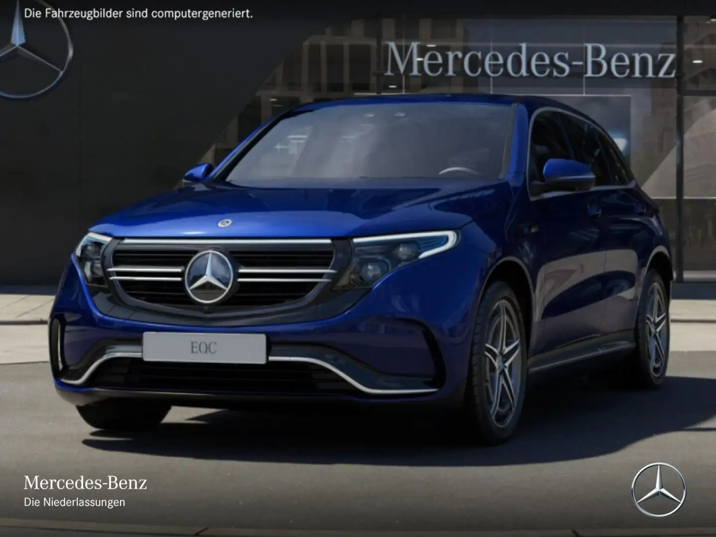 Mercedes-Benz EQC 400 4M AMG+360+AHK+MULTIBEAM+FAHRASS+BURMESTER Blau - 2