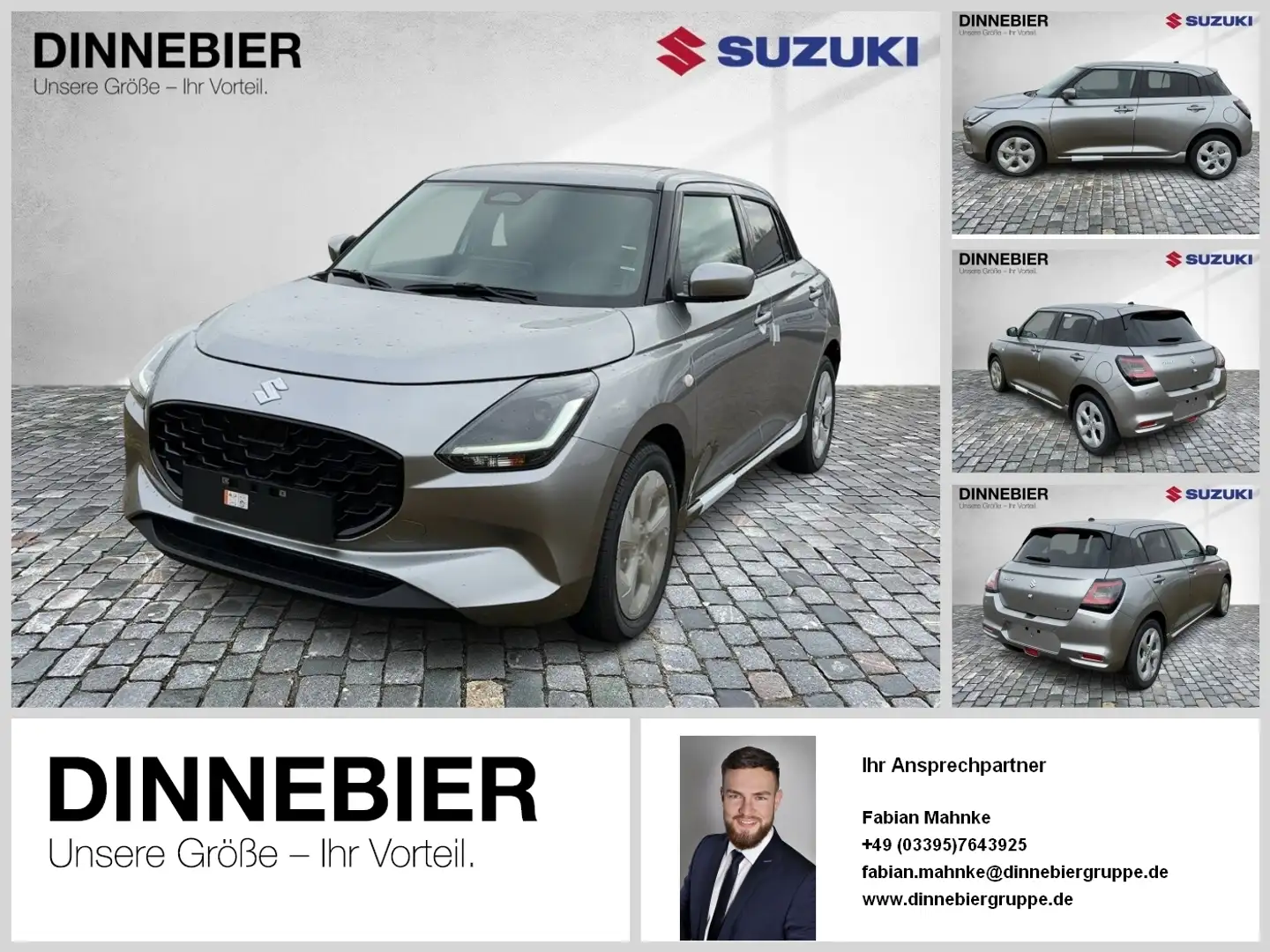 Suzuki Swift COMFORT HYBRID LED+ACC+RFK+TWS+Garantie Silber - 1
