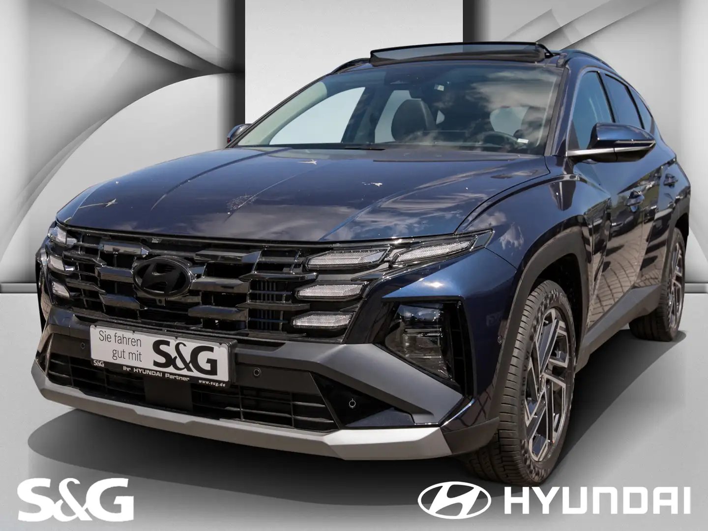 Hyundai TUCSON MILD-HYBRID+NAVI+LEDER+SITZLÜFTG.+PANO+ Blau - 1