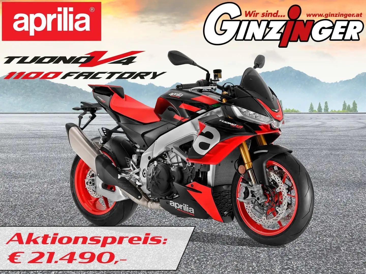Aprilia Tuono Aktionsmodell ab 214,- mtl. Schwarz - 2