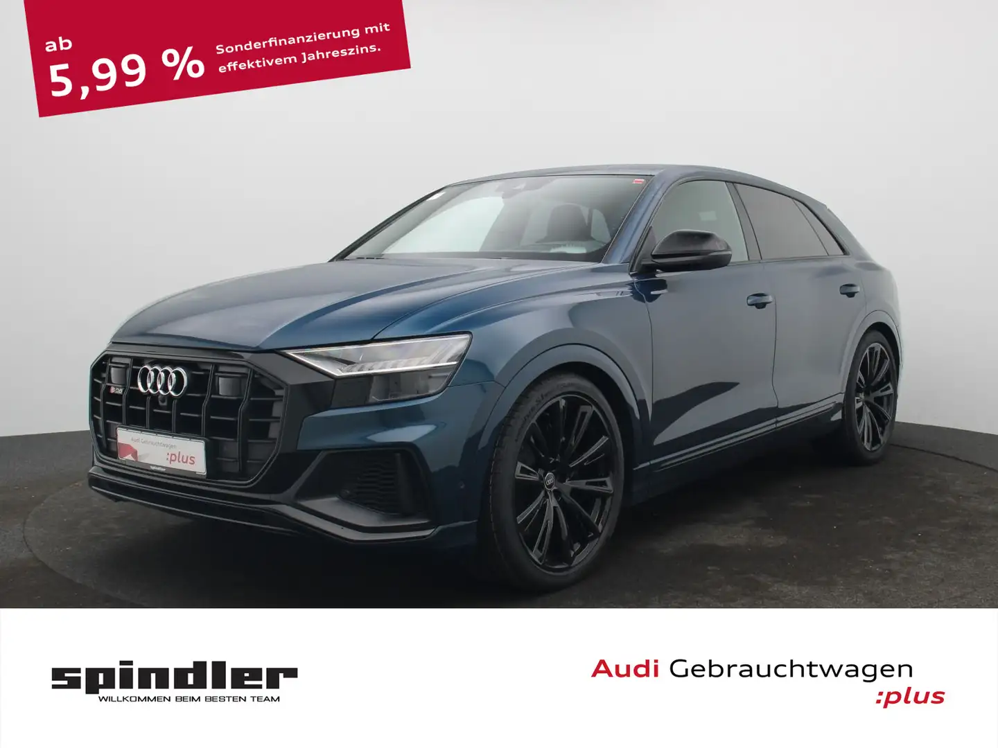 Audi SQ8 TDI quattro / HD-Matrix, Air, 360°, AHK, B&O Bleu - 1