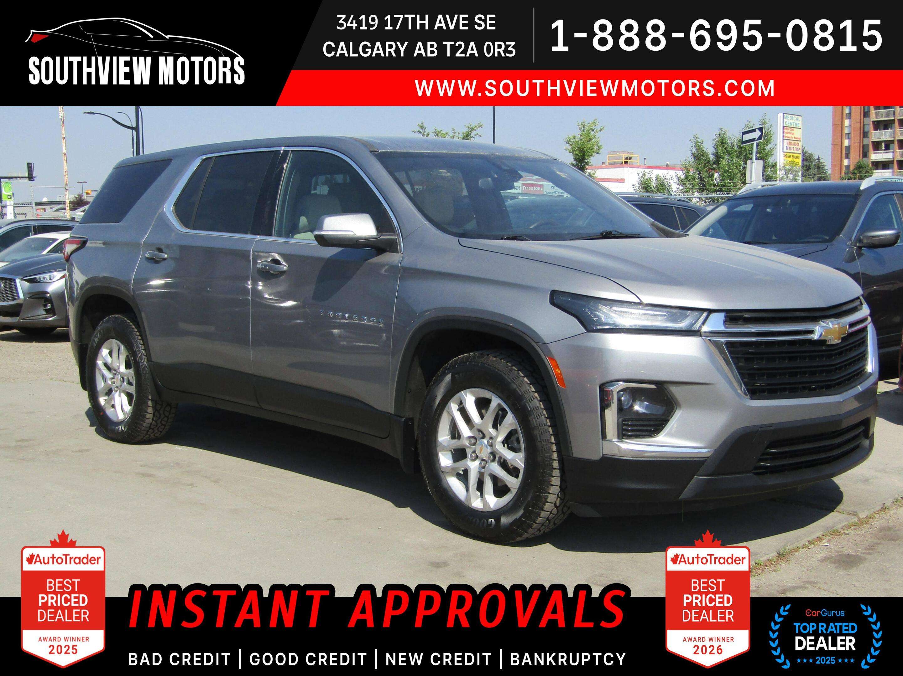 2023 Chevrolet Traverse AWD LS Apple CarPlay | 8.Passenger |B.Camera |New