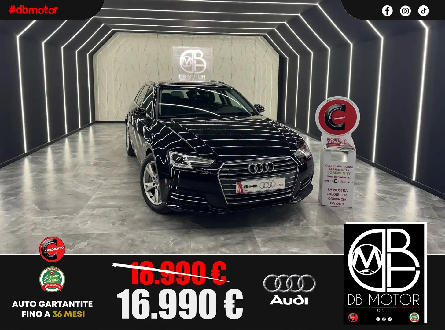 Audi A4 A4 Avant 2.0 tdi Business quattro 190cv s-tronic Zwart - 1