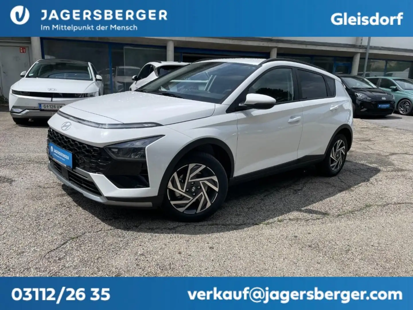 Hyundai BAYON 1,0 T-GDI GO PLUS DCT Aut. Weiß - 1