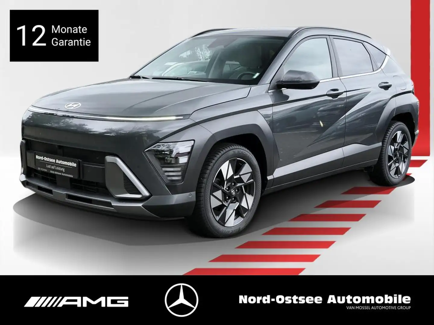 Hyundai KONA 1.6 T-GDI PRIME 2WD KAMERA TEMPO PDC SHZ Grau - 1
