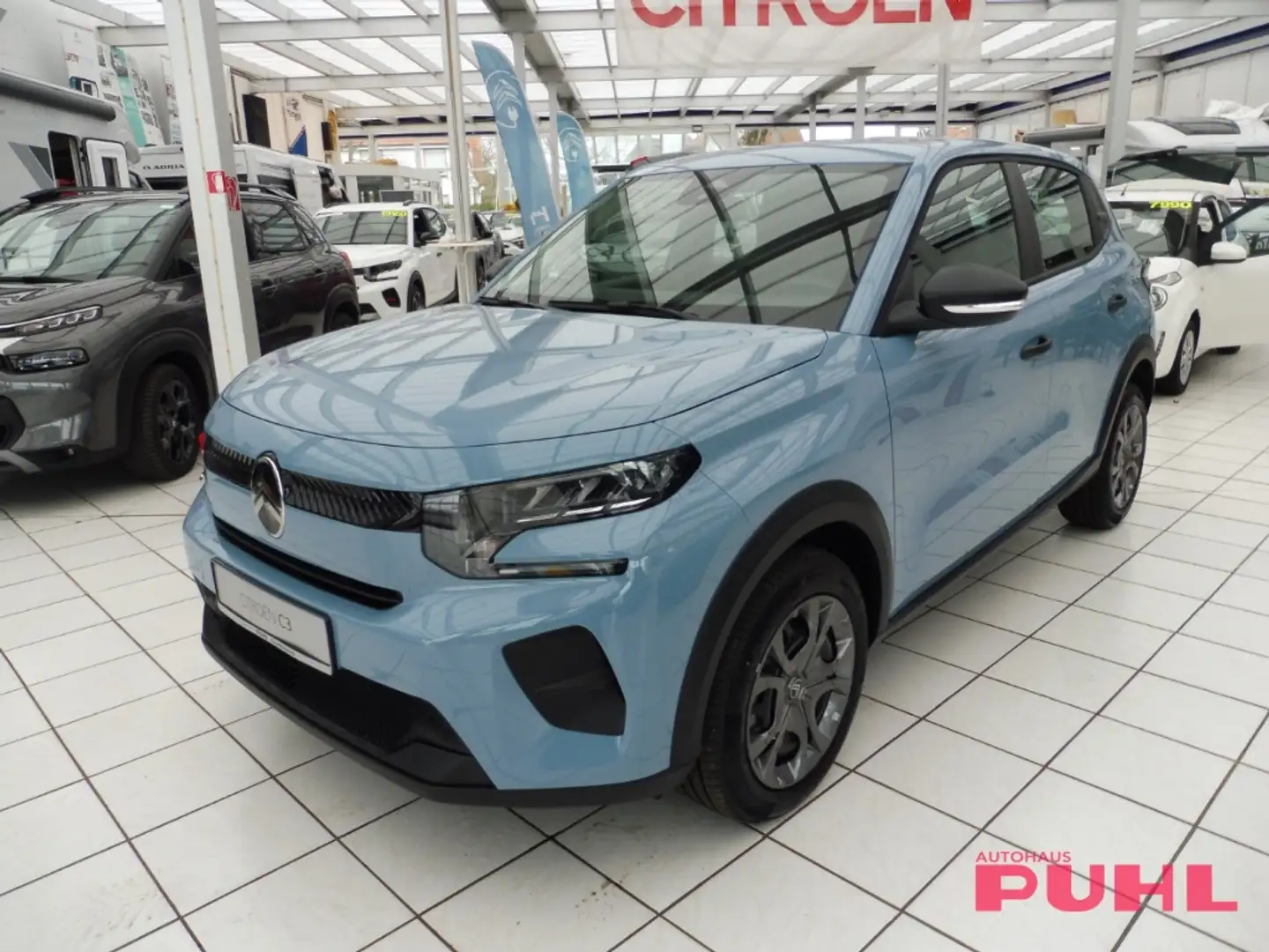 Citroen C3 Turbo 100 YOU 1.2 PureTech EU6e Spurhalteass. Verk Blu/Azzurro - 1