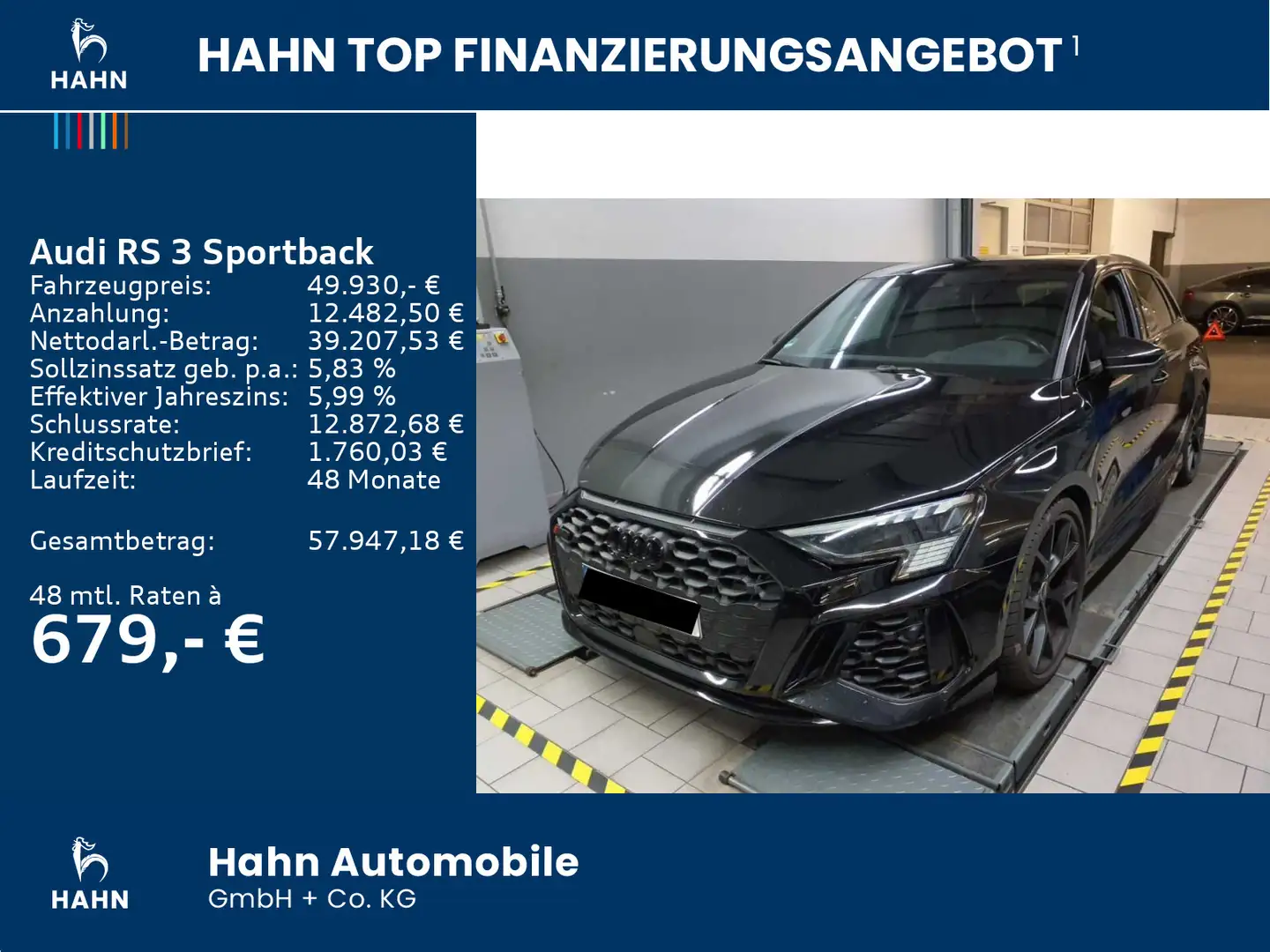 Audi RS3 2.5 TFSI quattro S-trc Pano HuD B Schwarz - 2