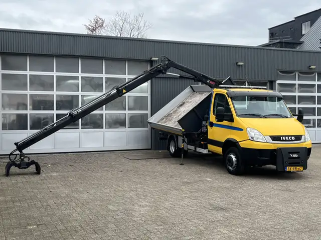 Iveco Daily 65C15 Laadkraan Drie Zijdenkipper4050kg laadvermog