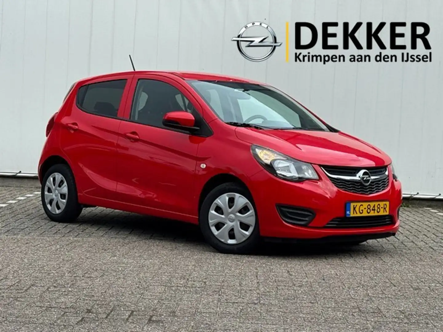 Opel Karl 1.0 Edition met Airco, Donker Glas, Parkeersenoren Rood - 1