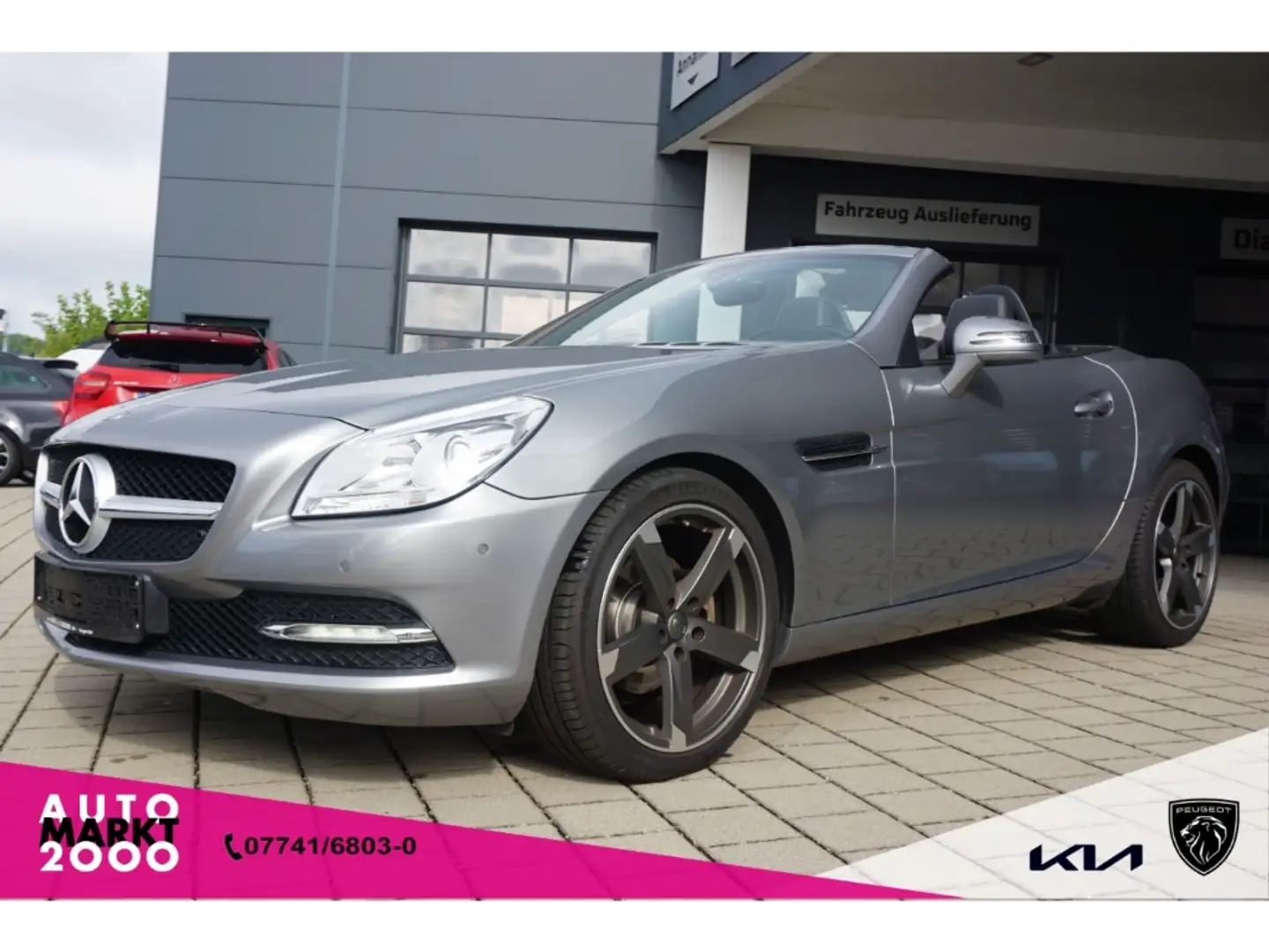Mercedes-Benz SLK 200 7G-Tronic Navi Parktr. Audio20 SHZ Leder Argent - 1