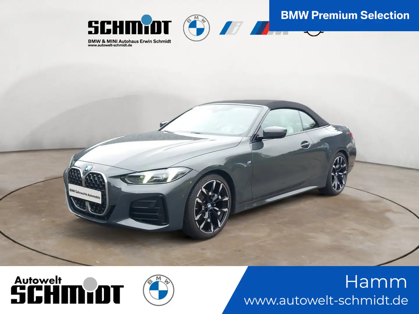 BMW 420 i Cabrio M Sportpaket +Innovationspaket +AHK Grau - 1