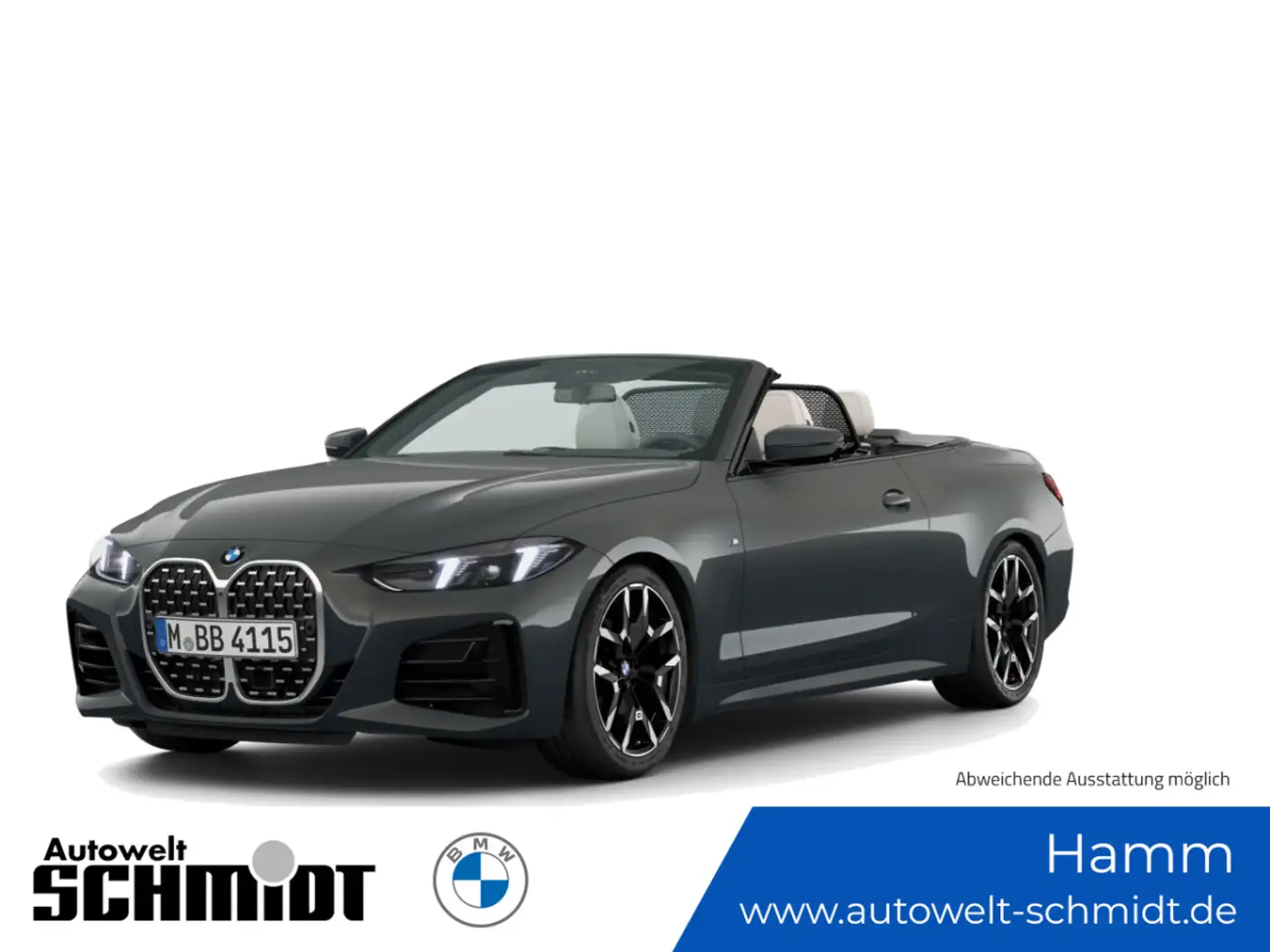 BMW 420 i Cabrio +M Sportpaket +Innovationspaket +AHK Grau - 1