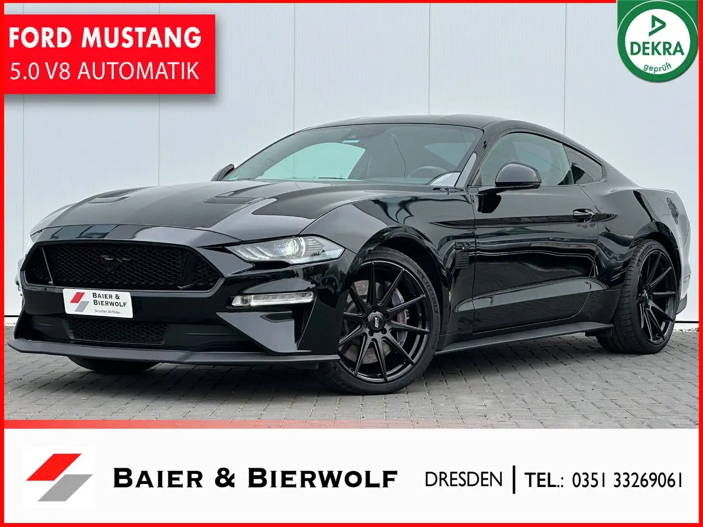 Ford Mustang GT BLACK AUTOM. 55YEARS SPORT-AGA 20'' Negru - 1