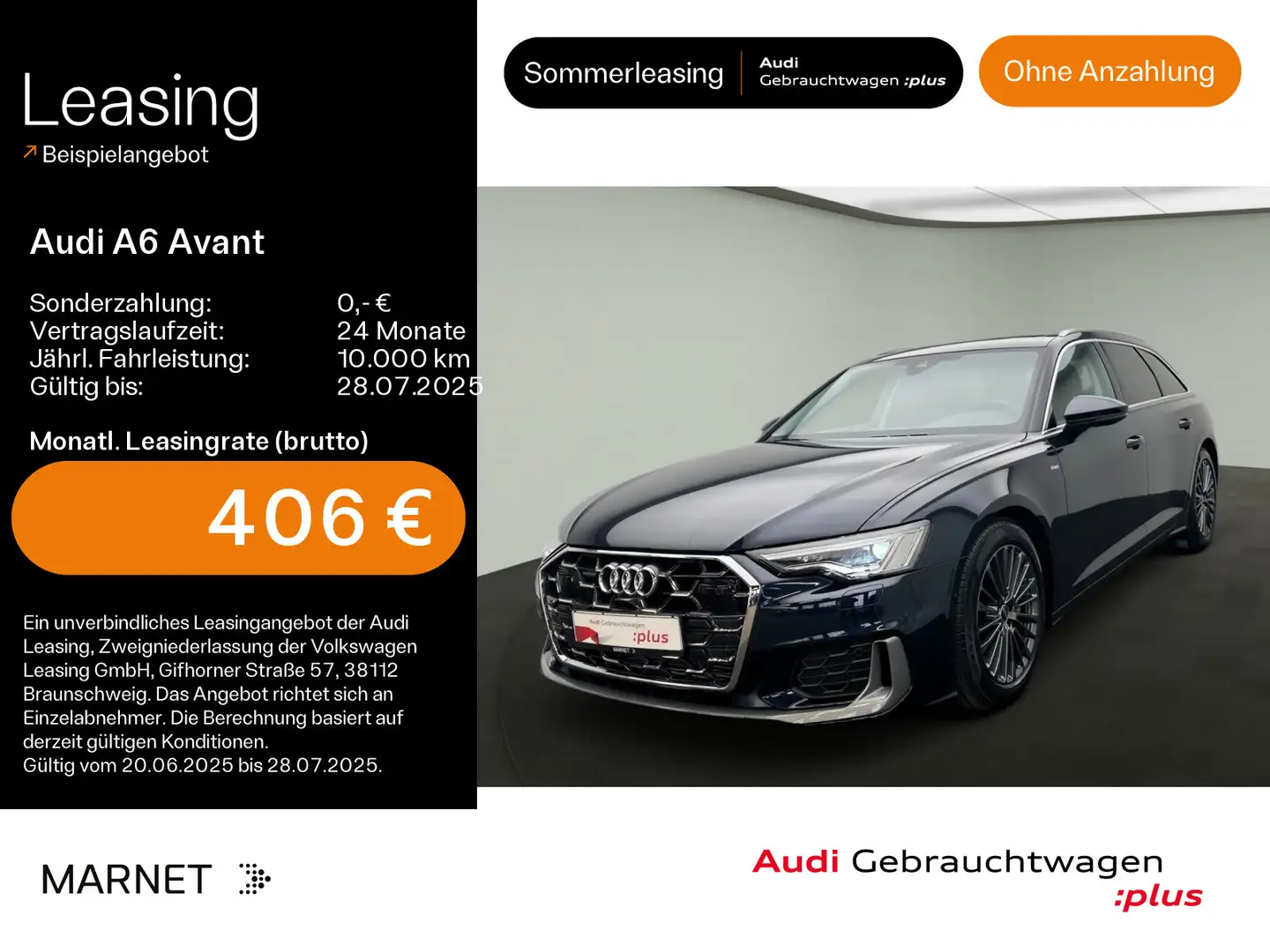 Audi A6 Design S line 45 TFSI quattro*Rückfahrk Blau - 1
