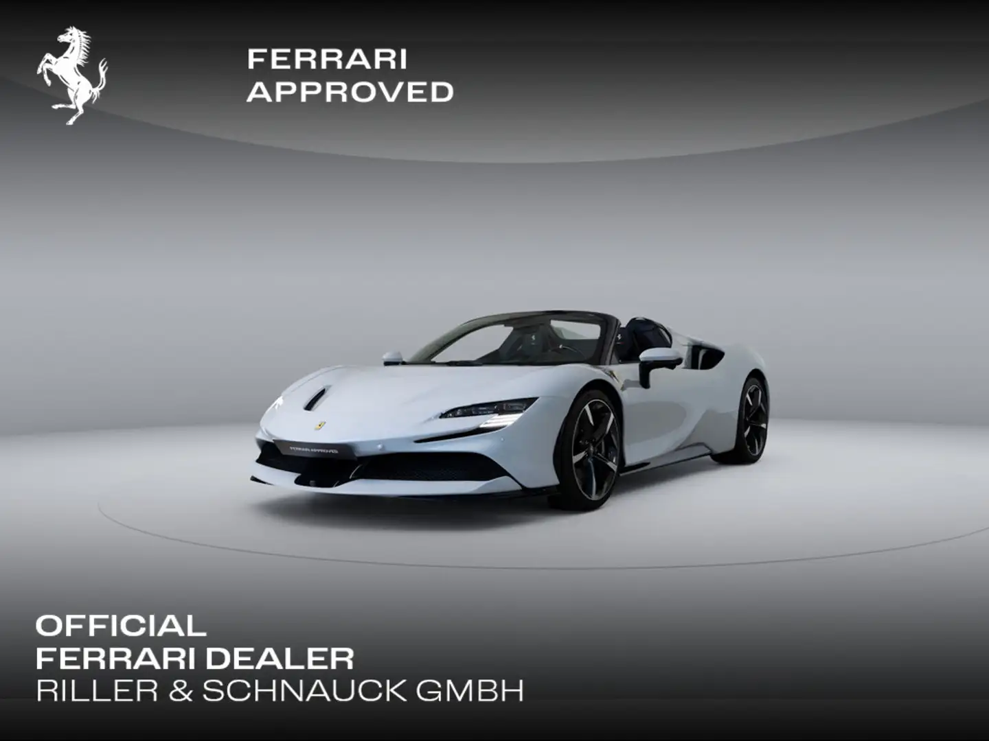 Ferrari SF90 Spider >BIANCO ONDA MARINA*Blue Carbon< Weiß - 1