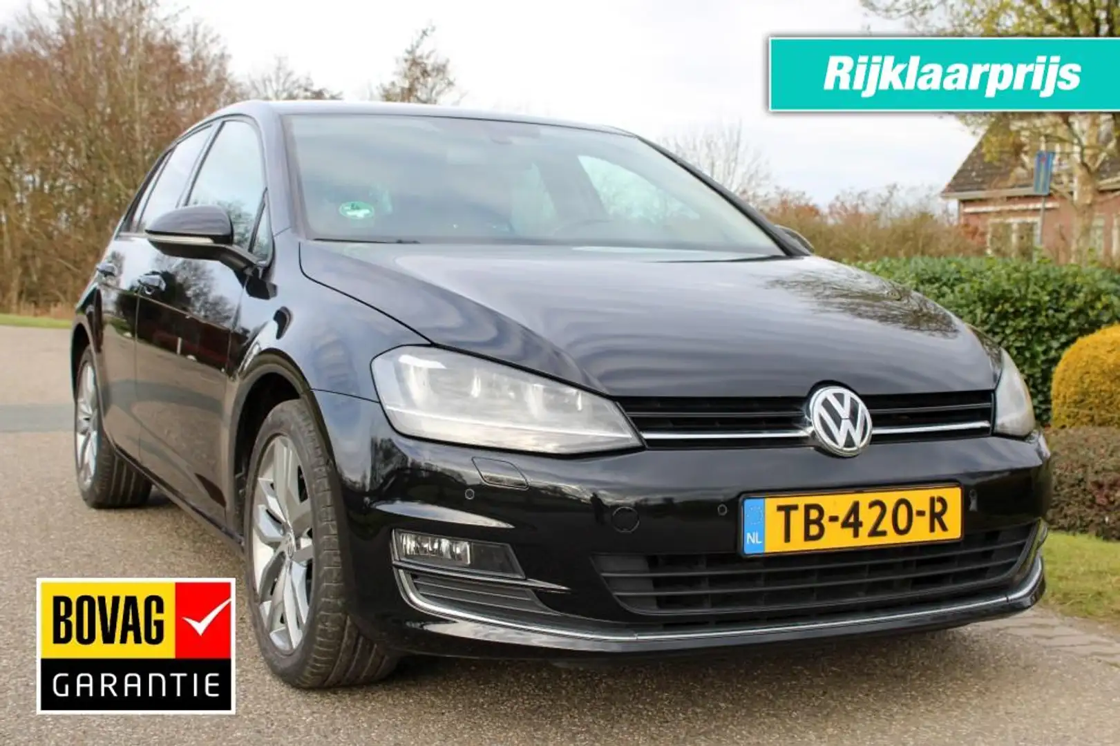 Volkswagen Golf 1.4 TSI 140pk ACT Highline automaat ECC/cruise/nav Schwarz - 1