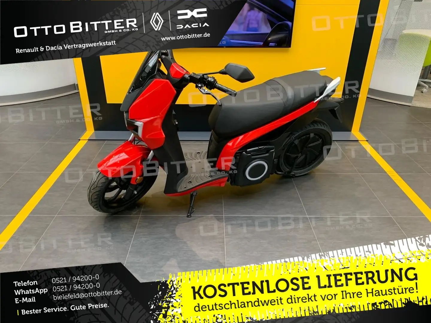 Silence S01 L1e Connected 45km/h (5,6 kWh) ELEKTROROLLER Rot - 1