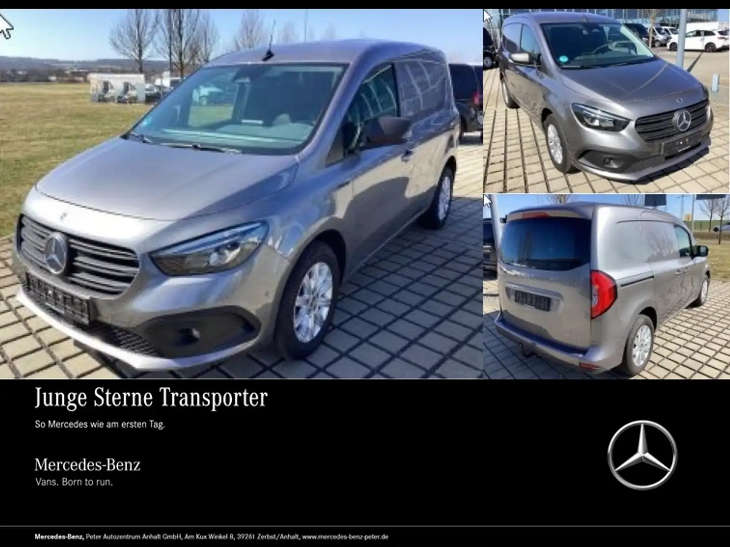 Mercedes-Benz Citan e 112 Kasten PRO LED+AHK+MBUX+KAMERA+NAVI Grijs - 1