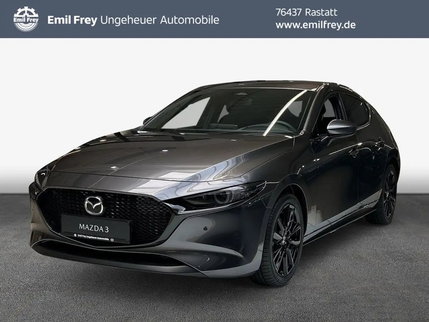 Mazda 3 e-SKYACTIV-X 186 M HYBRID Aut. EXCLUSIVE-LINE 13 Grijs - 1
