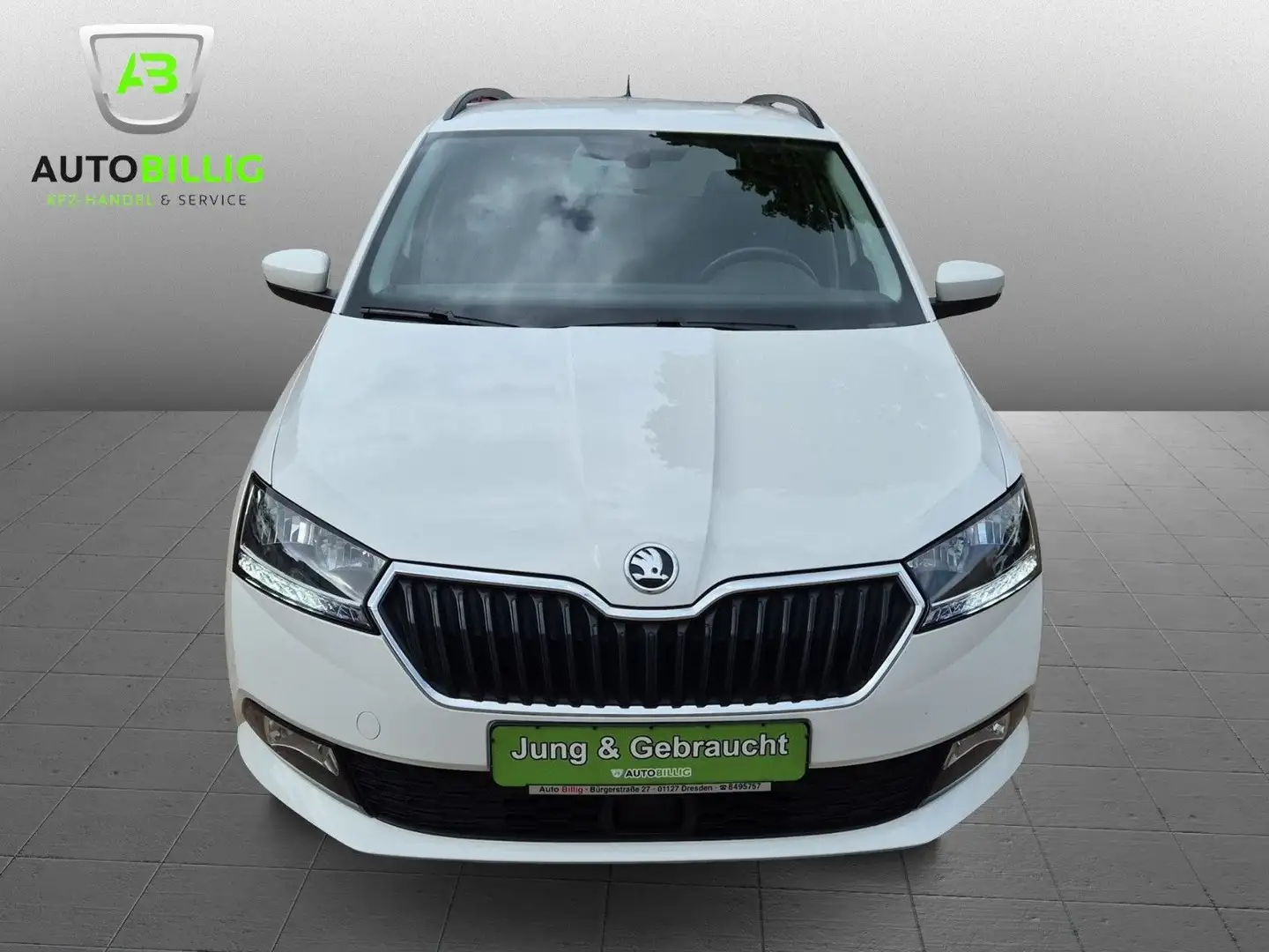 Skoda Fabia Com. TSI 95 SHZG|Klimaaut.|PDC|Tempomat Weiß - 2