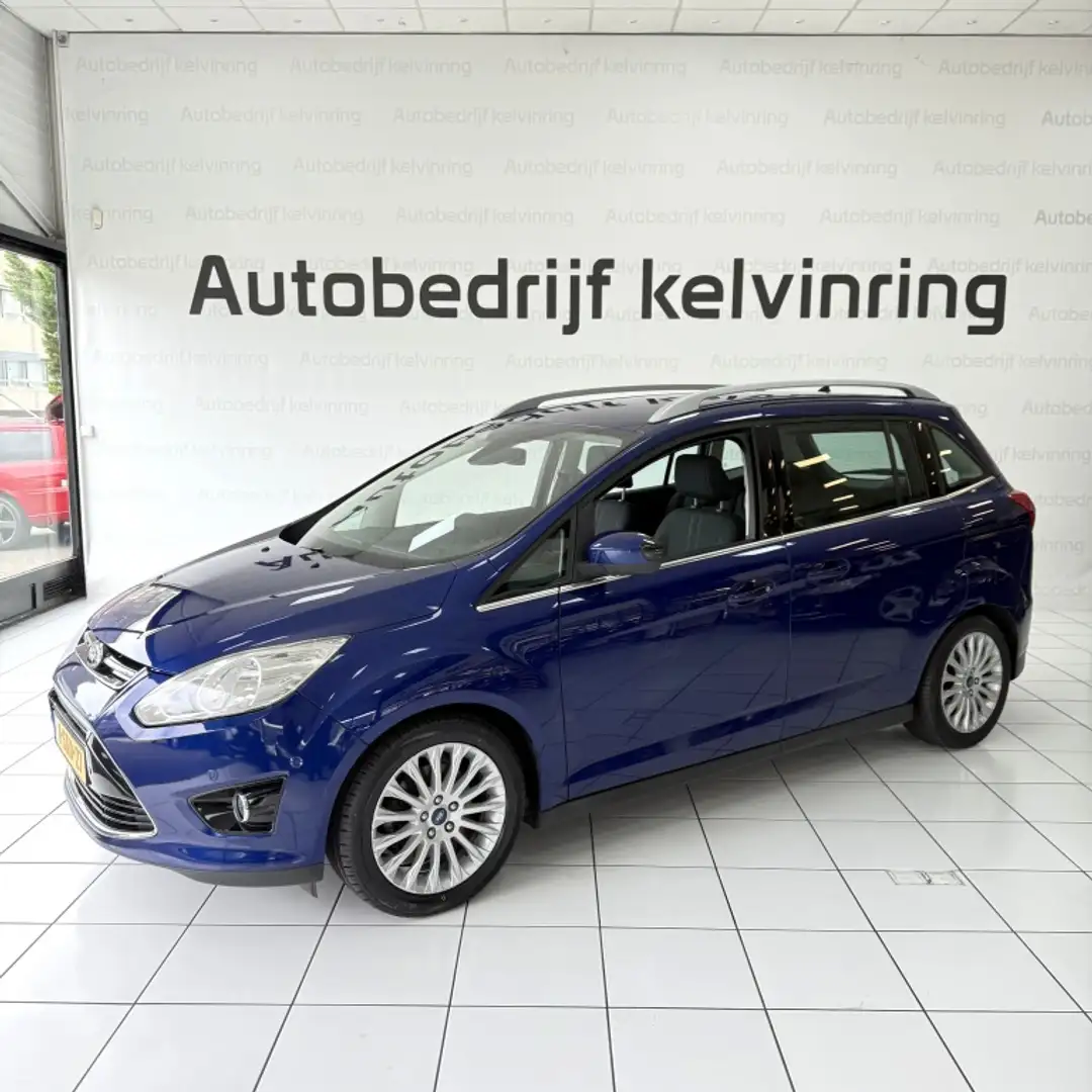 Ford Grand C-Max 1.0 Titanium 7p Bovag Garantie Синій - 2
