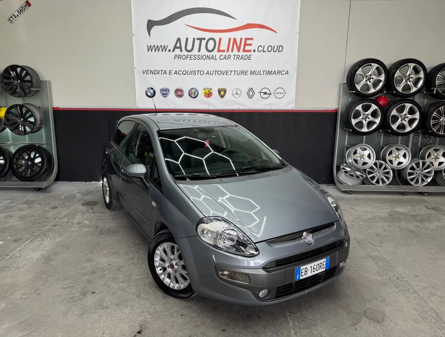 Fiat Punto Evo Punto Evo 1.3 Mjt 75 CV DPF 5 porte S&S Dynamic Grigio - 2