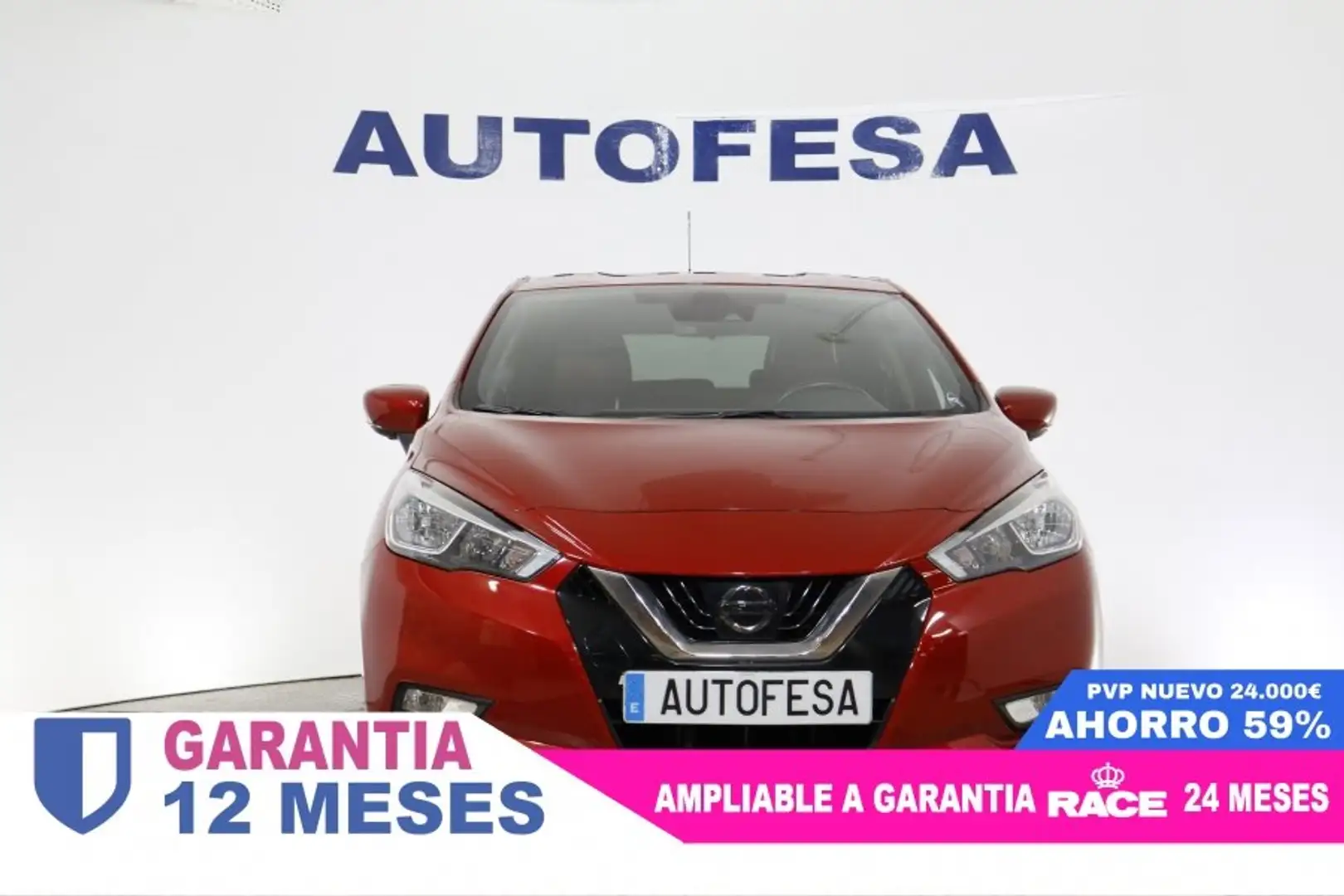 Nissan Micra 0.9 IG-T 90cv TEKNA 5P # NAVY, CUERO Rojo - 2