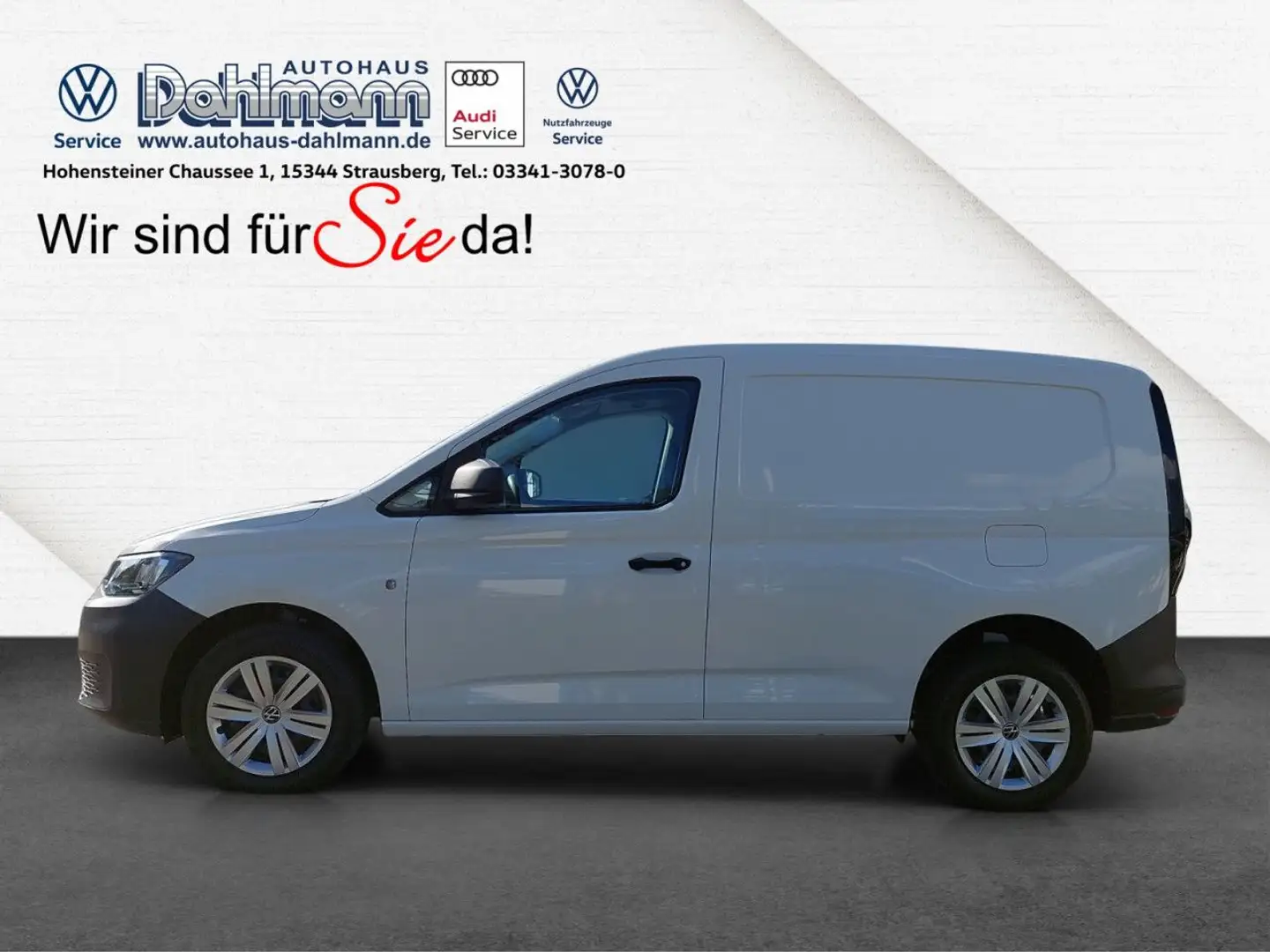 Volkswagen CADDY CARGO 1.5 TSI KLIMA DAB+ AHK HOLZBODEN Euro6 Weiß - 2