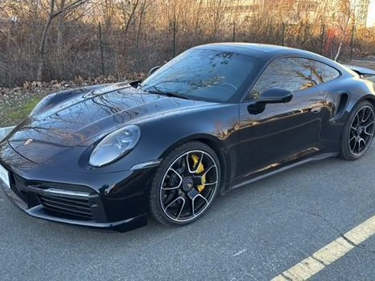 Porsche 911 911 Coupe 3.7 Turbo S auto Zwart - 1