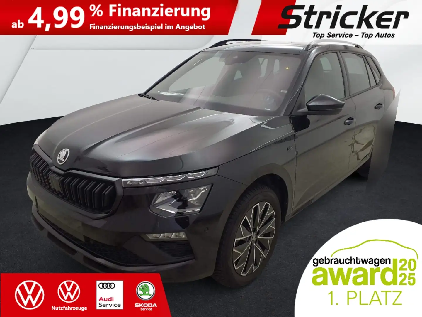 Skoda Kamiq Tour 1.5 TSI DSG 249,-ohne Anzahlung AHK Pano Mat Schwarz - 2