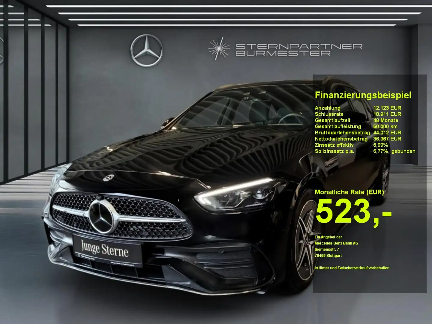 Mercedes-Benz C 300 d T +AMG+MBUX+KAMERA+AHK+Distronic+SHZ+ Schwarz - 1