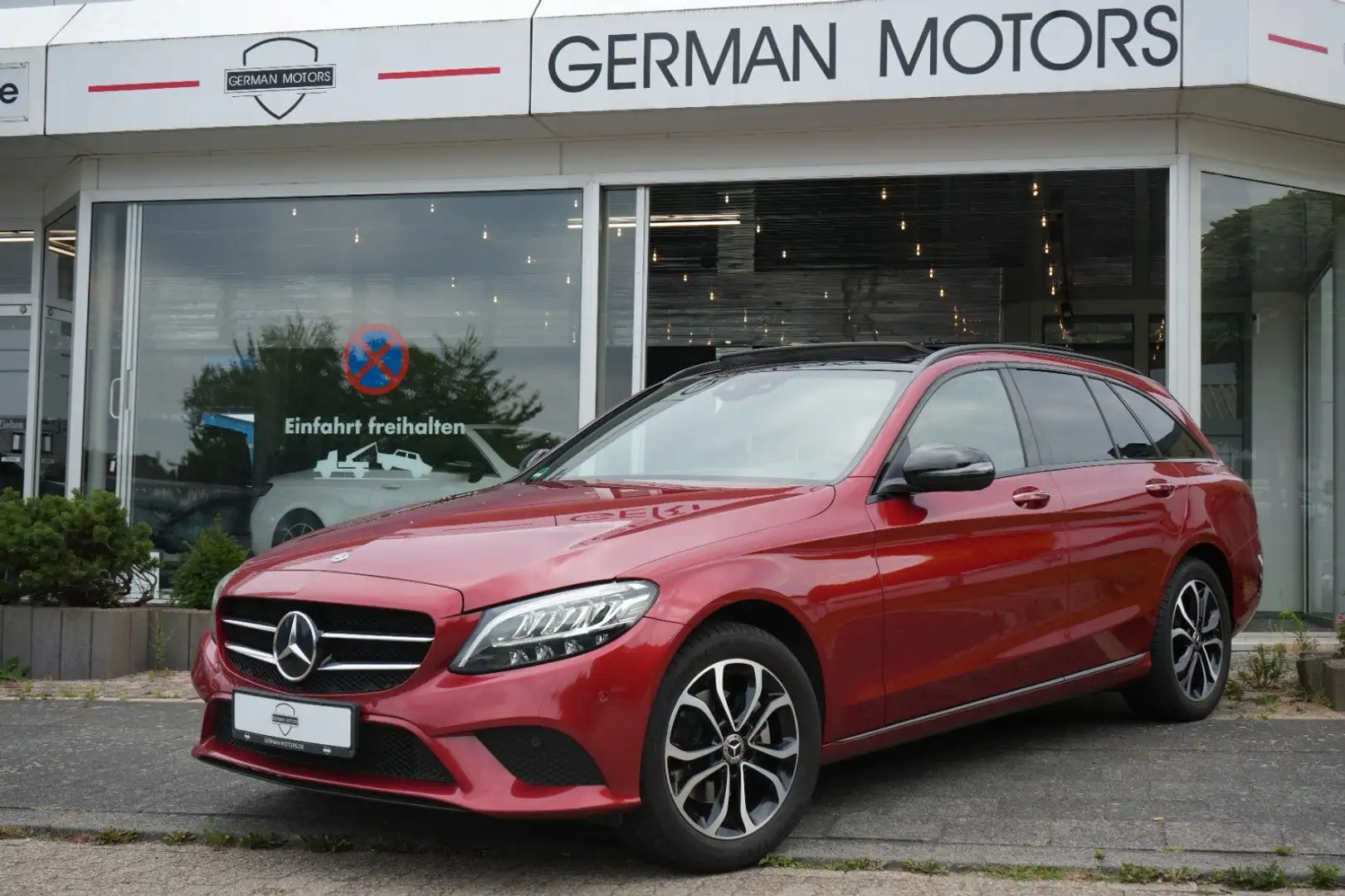 Mercedes-Benz C 220 T d 4Matic 9G NIGHT|PANO|WIDE|AHK|BURMES Rouge - 1