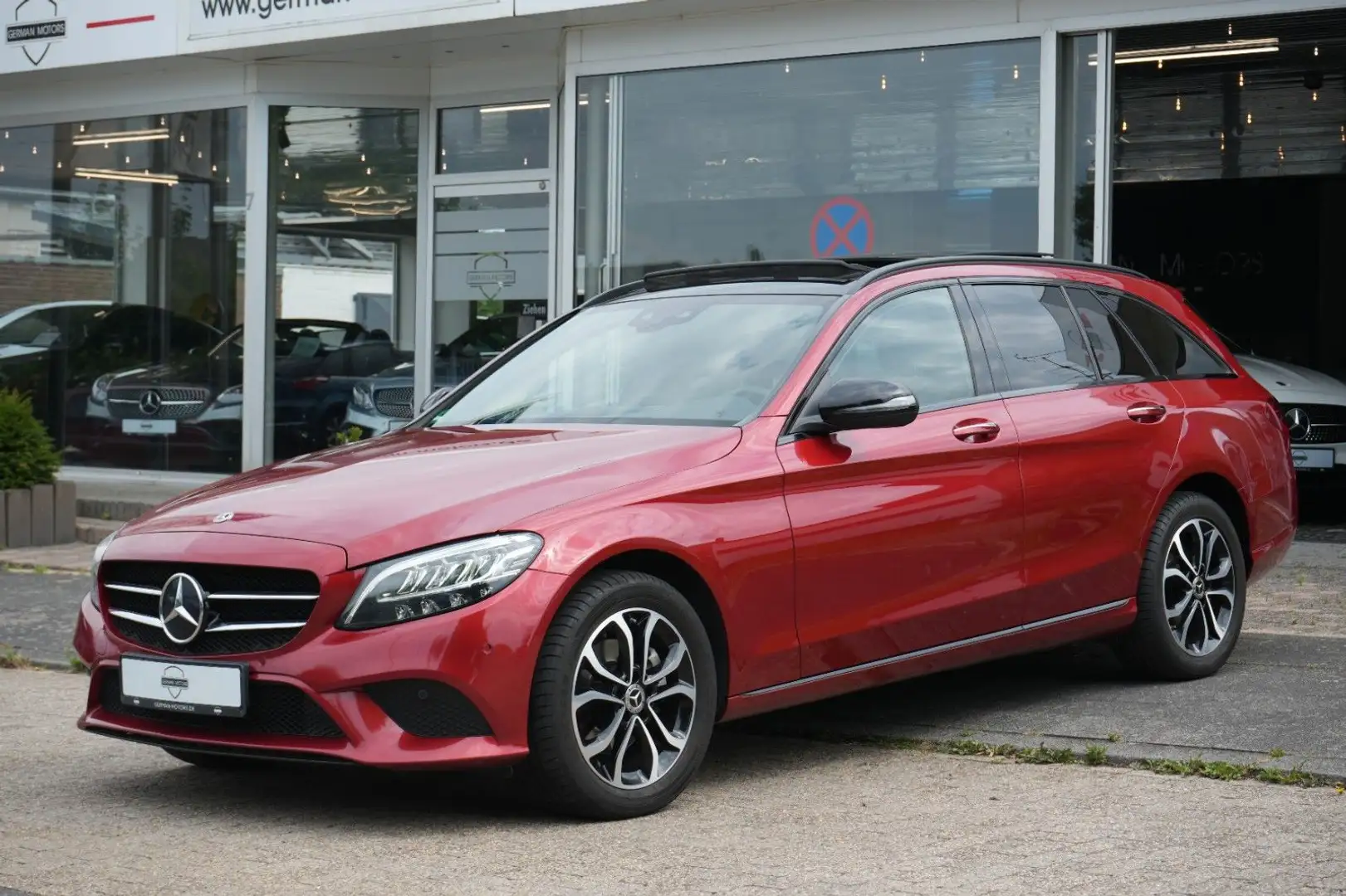 Mercedes-Benz C 220 T d 4Matic 9G NIGHT|PANO|WIDE|AHK|BURMES Rouge - 2