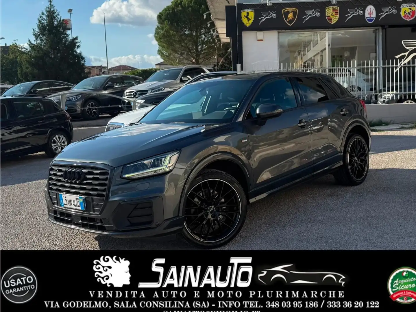 Audi Q2 Audi q2 1.6Tdi Stronic Sline Garanzia 24 mesi Gris - 1