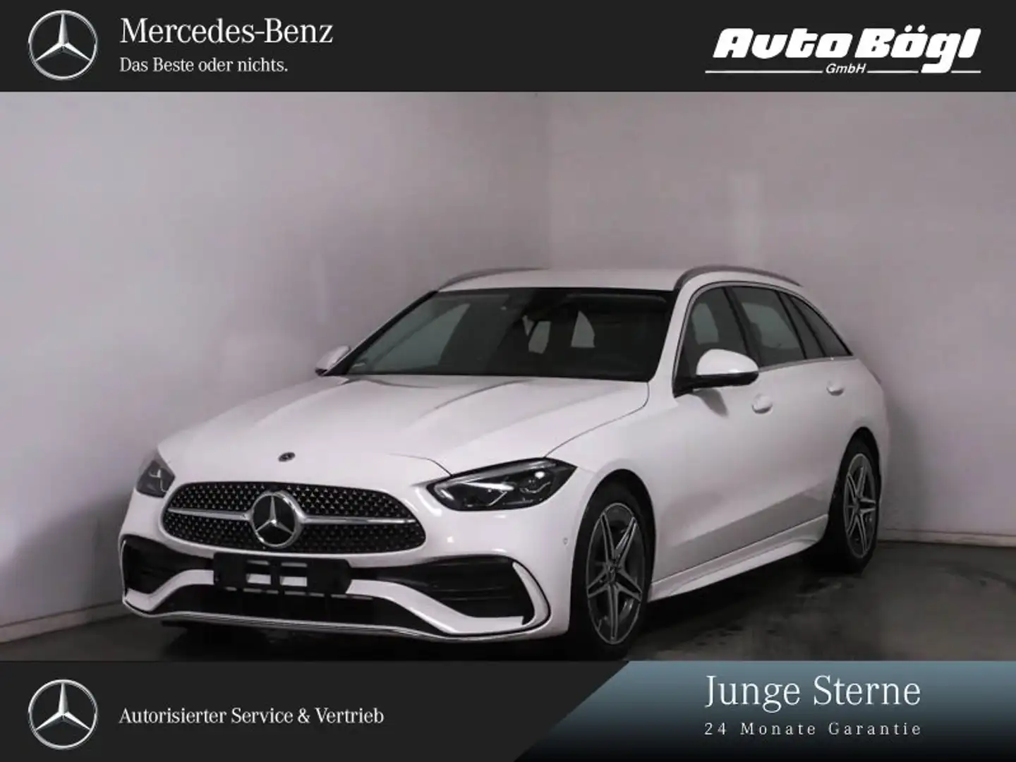 Mercedes-Benz C 200 C 200 T AMG Line Advanced Plus/Memory/Totw/MBUX Weiß - 1