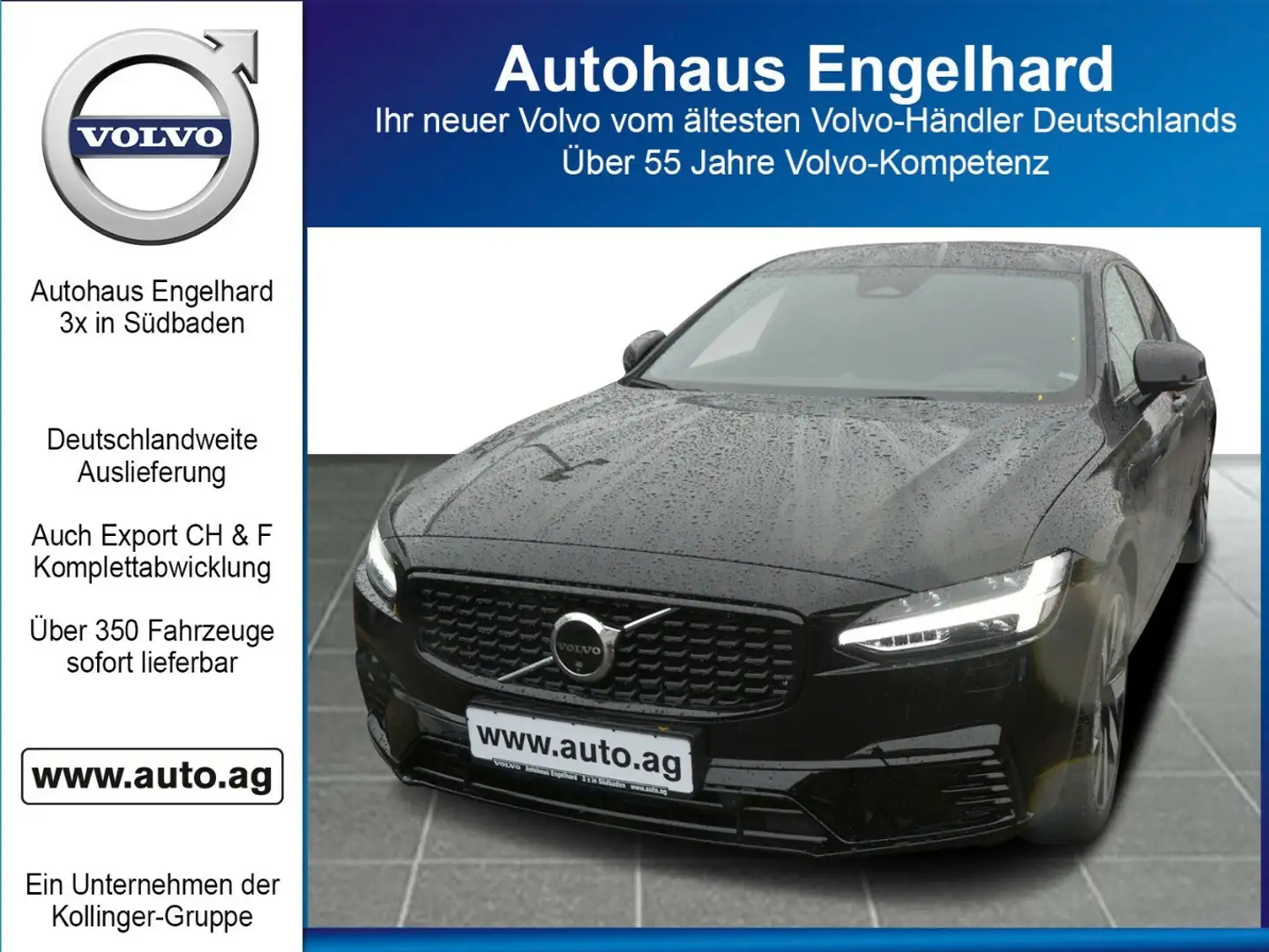 Volvo S90 T8 ULTIMATE DARK MY24 Zwart - 1
