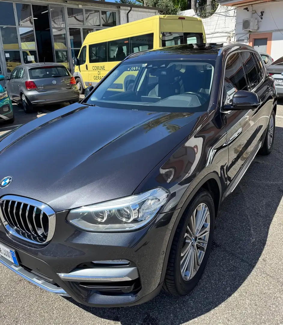 BMW X3 X3 2017 xdrive20d Luxury 190cv auto TETTO-PELLE Grigio - 1