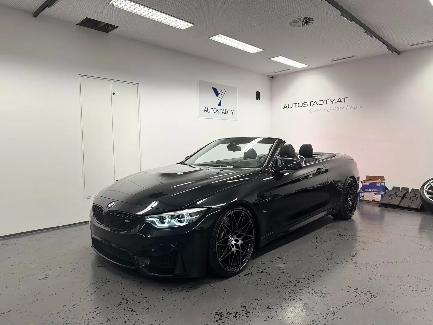BMW M4 Comp. Cabrio *wenigKilometer*HuD*HK*LED*H&R* Negro - 1